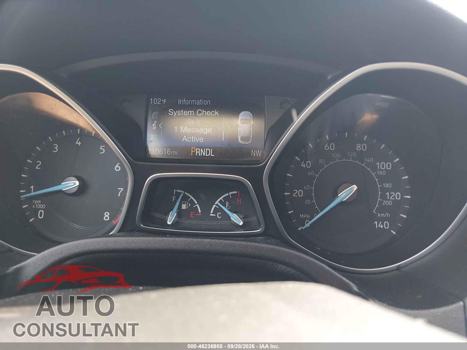 FORD FOCUS 2016 - 1FADP3F22GL221184