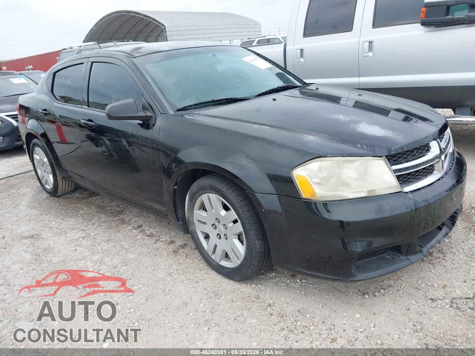 DODGE AVENGER 2013 - 1C3CDZAG4DN749270