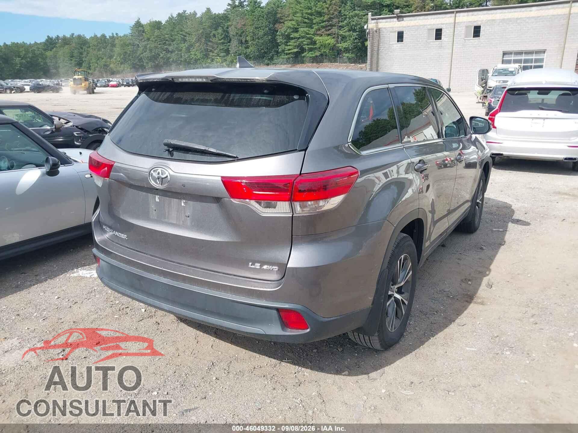 TOYOTA HIGHLANDER 2018 - 5TDBZRFH2JS866295