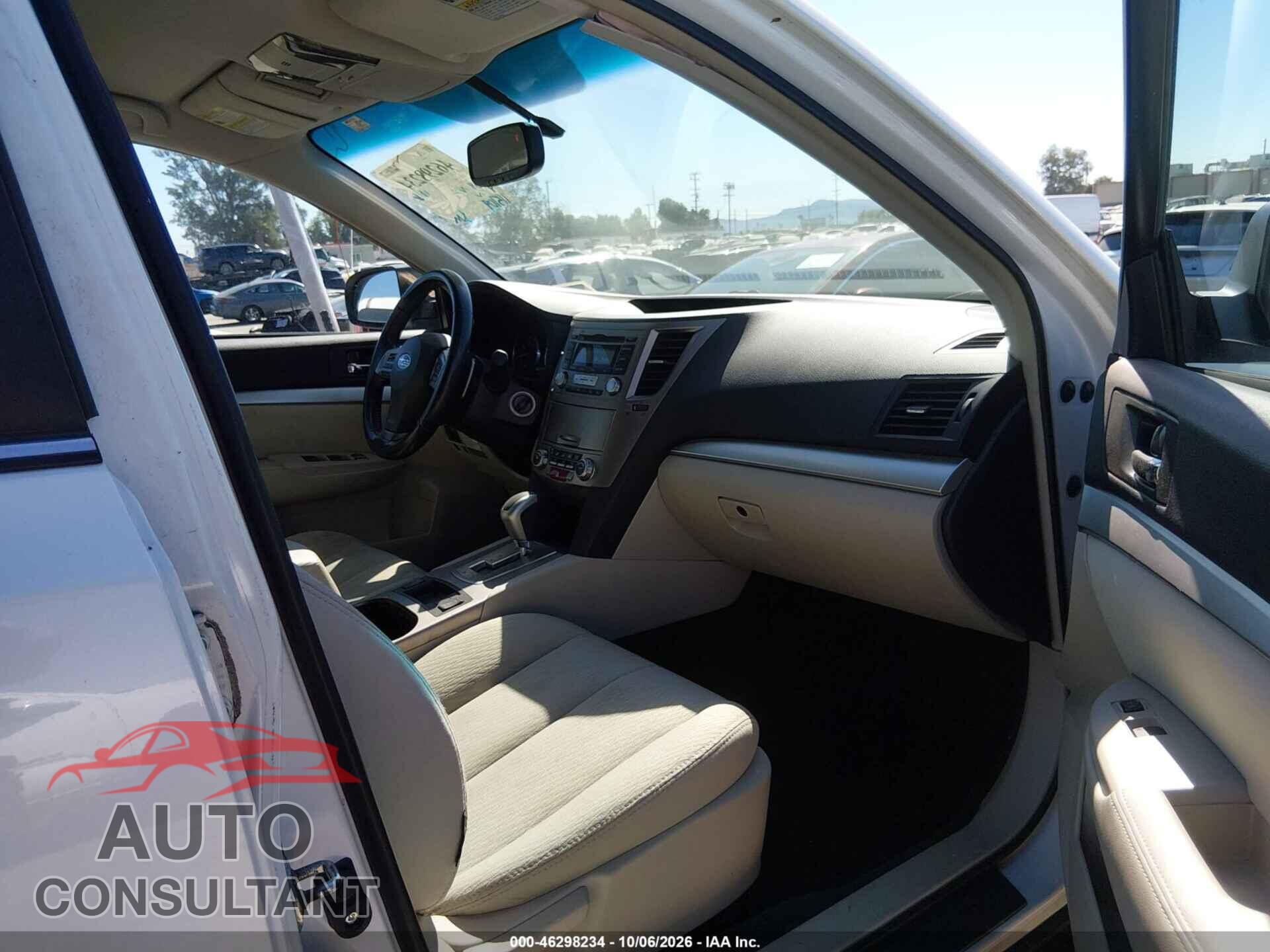 SUBARU OUTBACK 2012 - 4S4BRCCCXC3213073