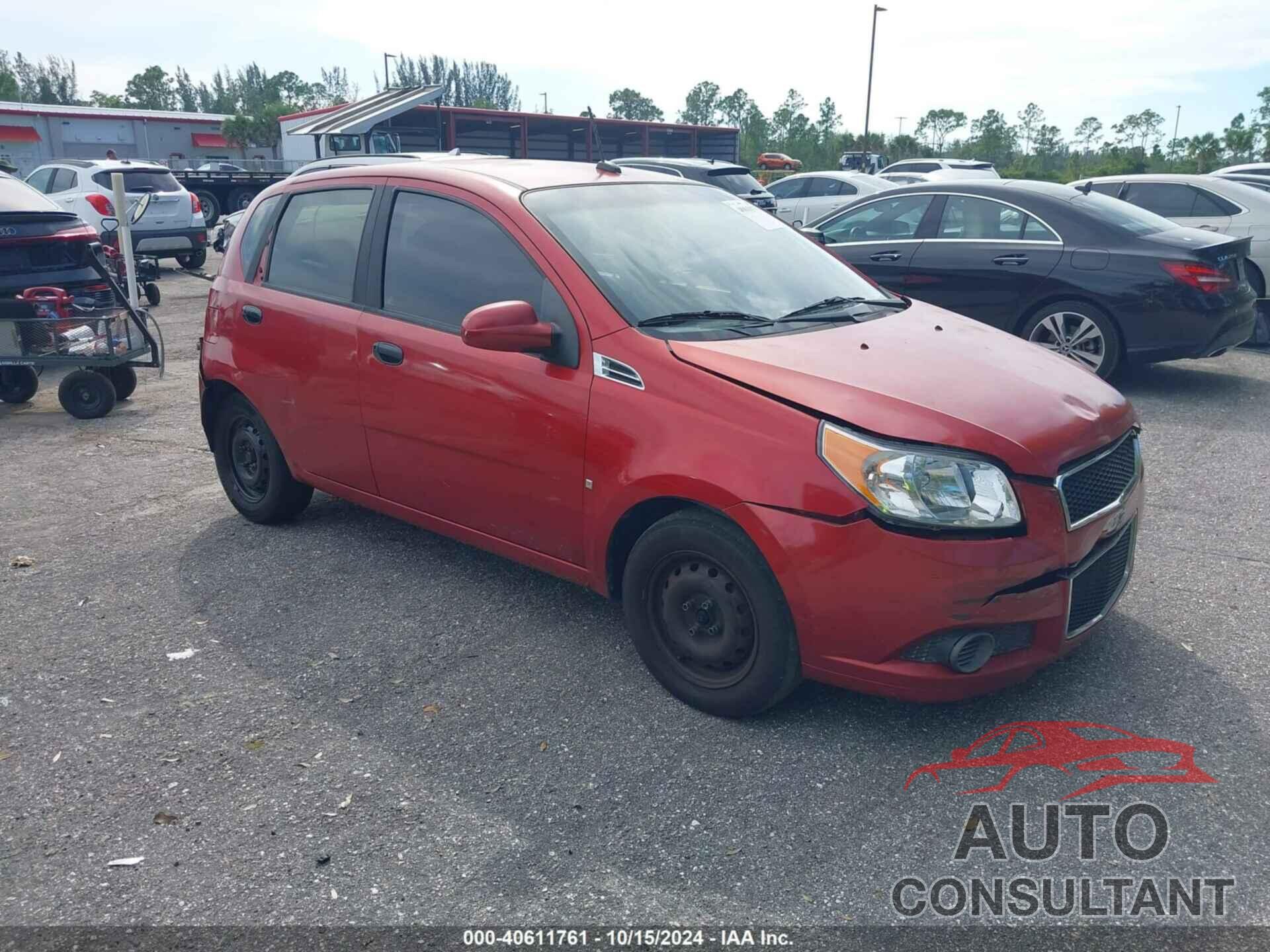 CHEVROLET AVEO 2009 - KL1TD66E39B303452