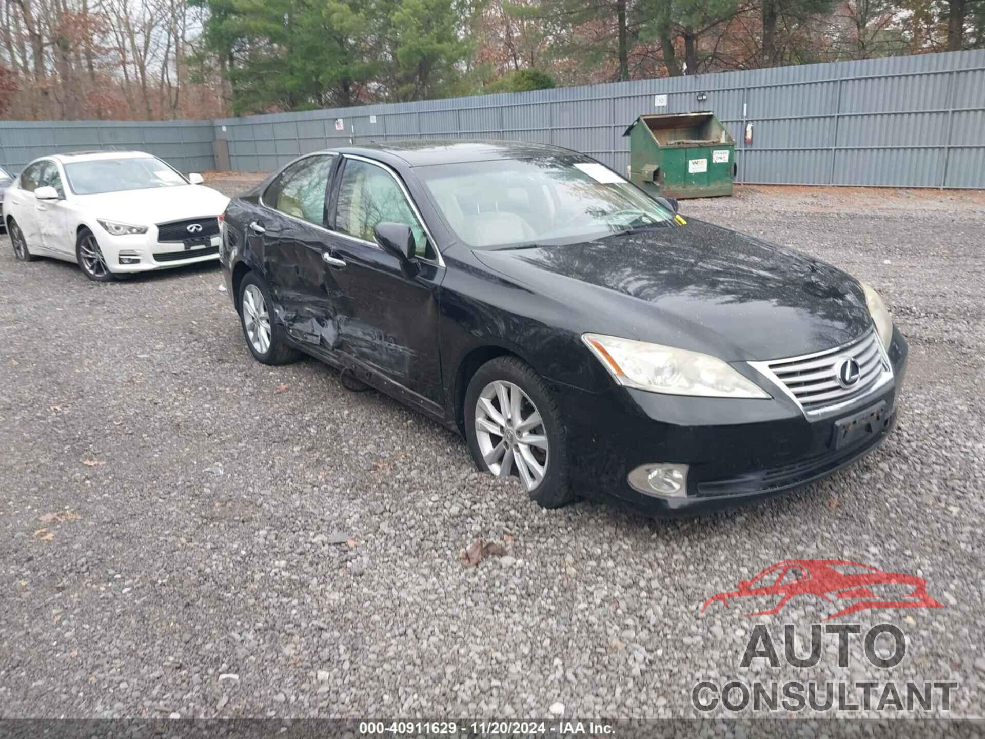 LEXUS ES 350 2012 - JTHBK1EG8C2496932