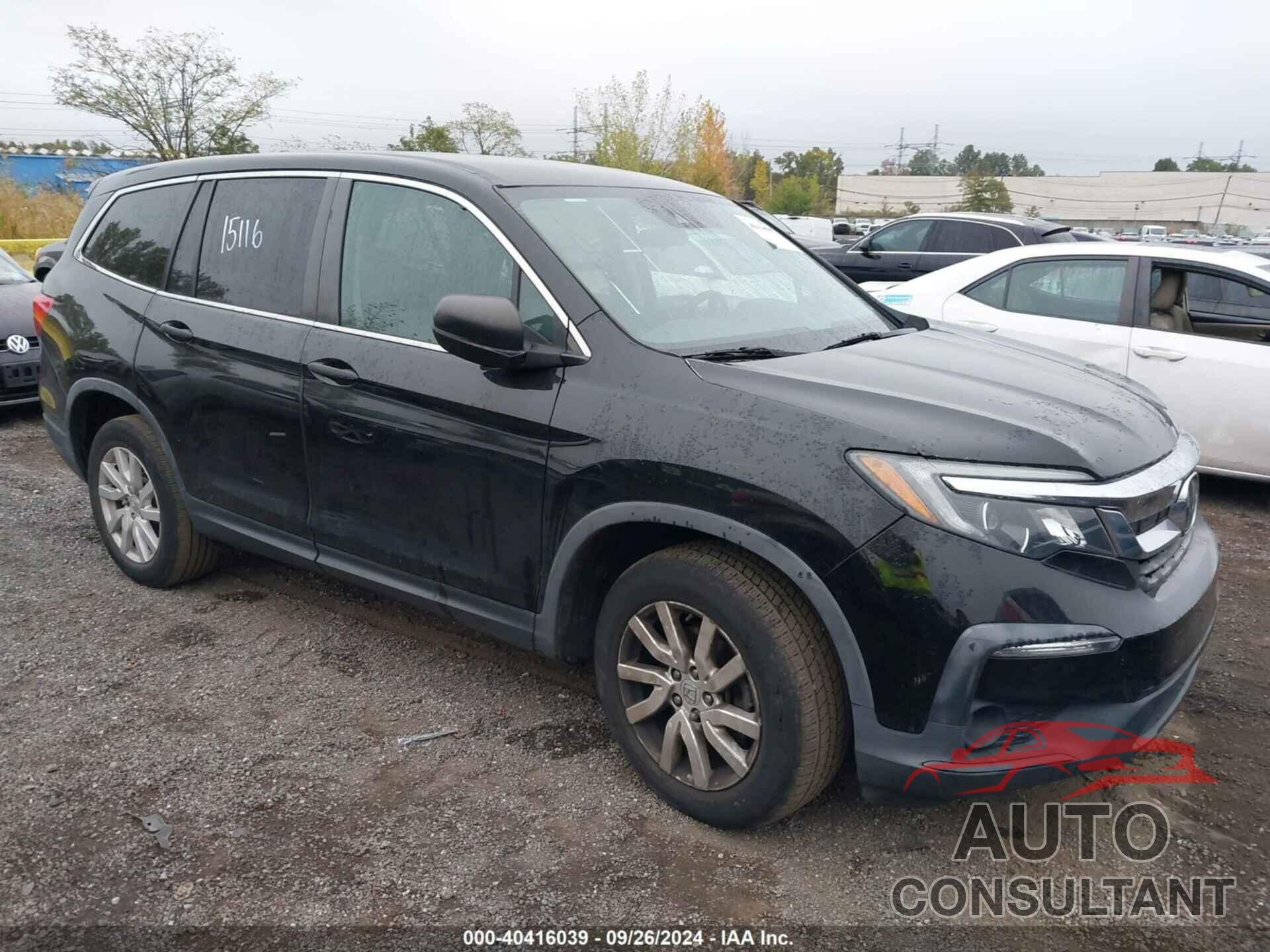 HONDA PILOT 2019 - 5FNYF6H16KB013616