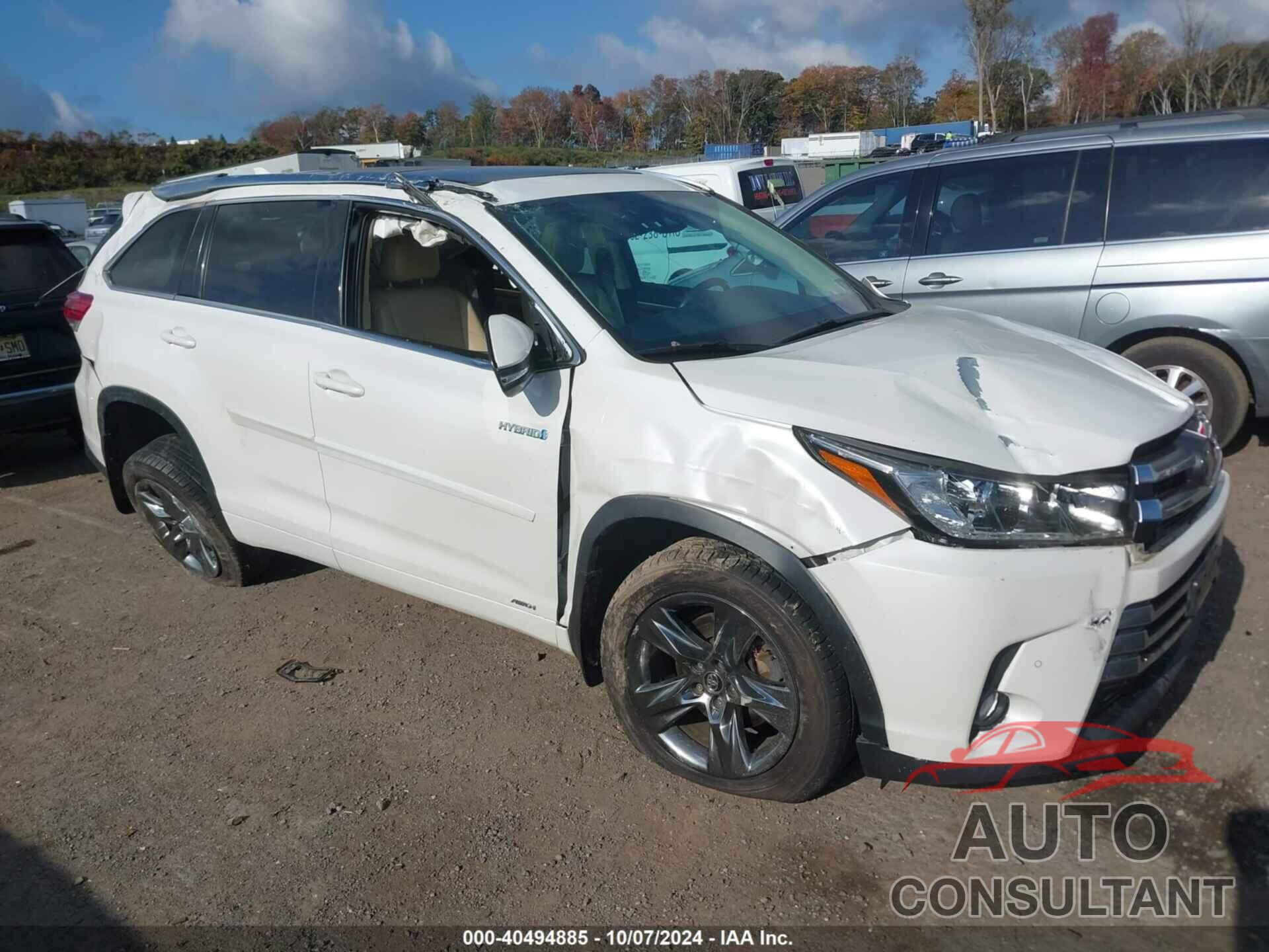 TOYOTA HIGHLANDER HYBRID 2017 - 5TDDGRFH7HS025212