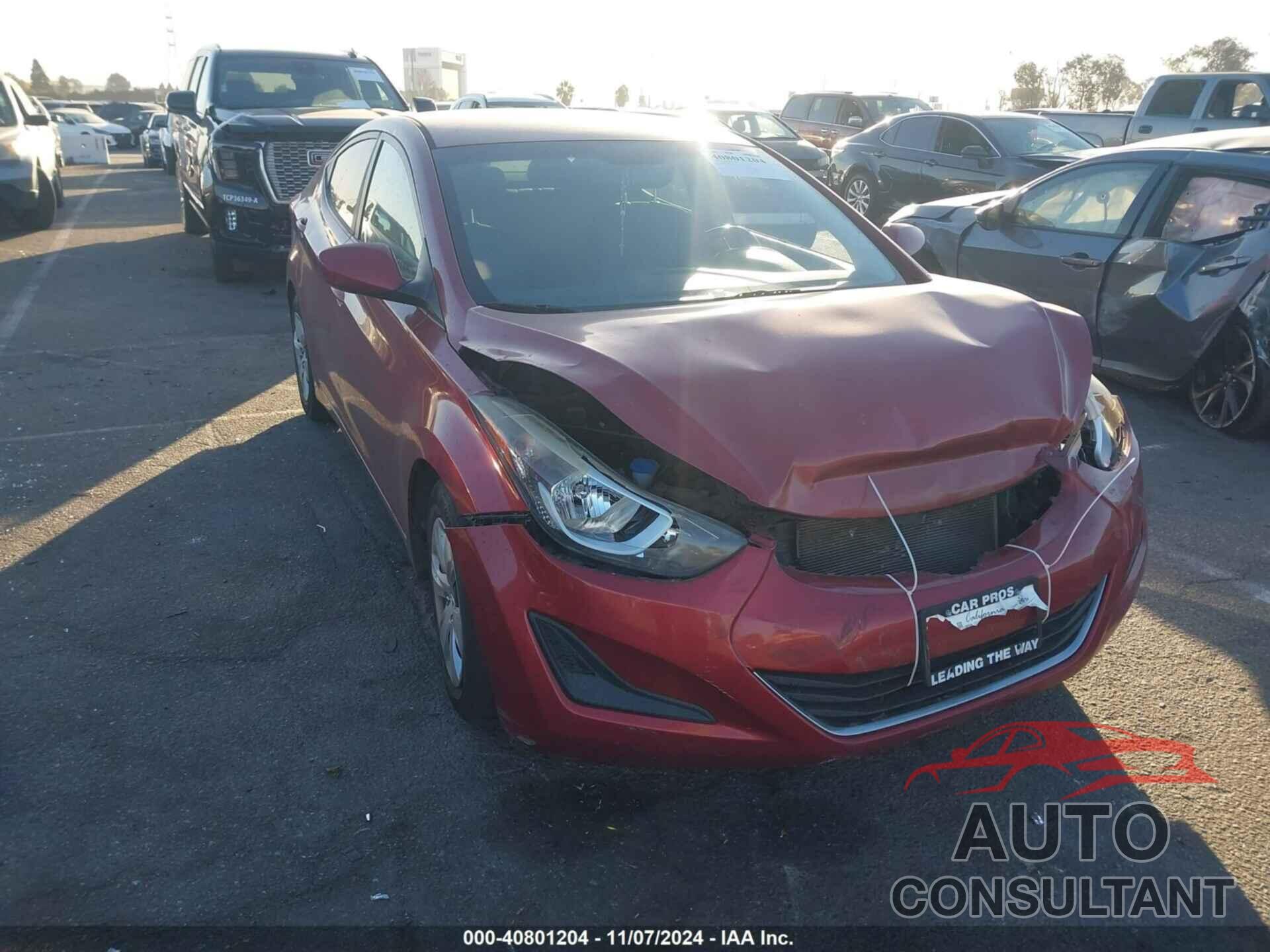 HYUNDAI ELANTRA 2016 - 5NPDH4AE0GH752046