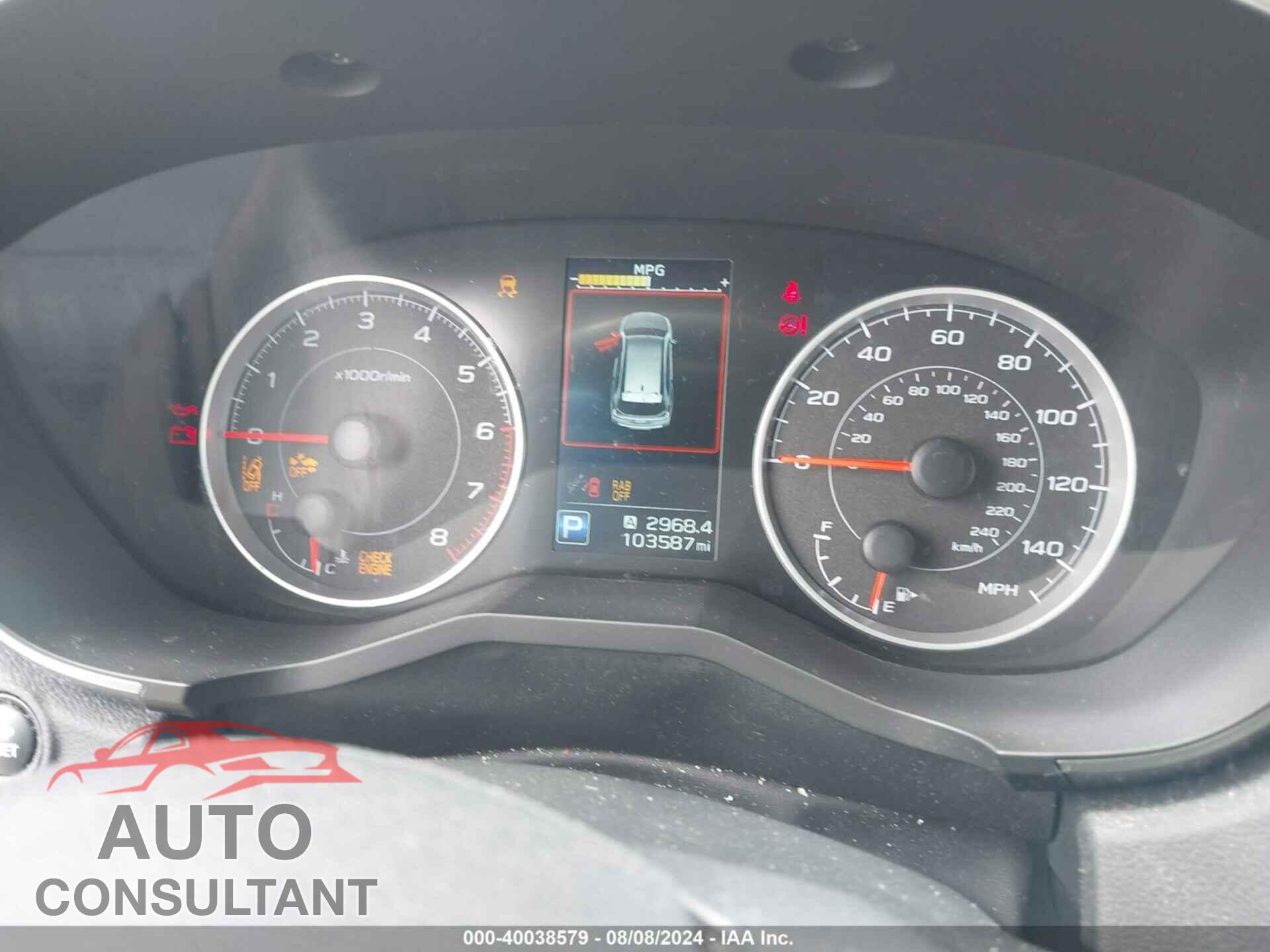 SUBARU ASCENT 2019 - 4S4WMACD9K3449998