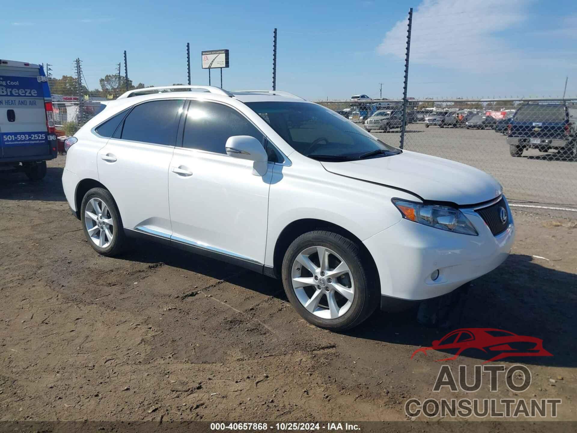 LEXUS RX 350 2011 - 2T2BK1BA0BC099728