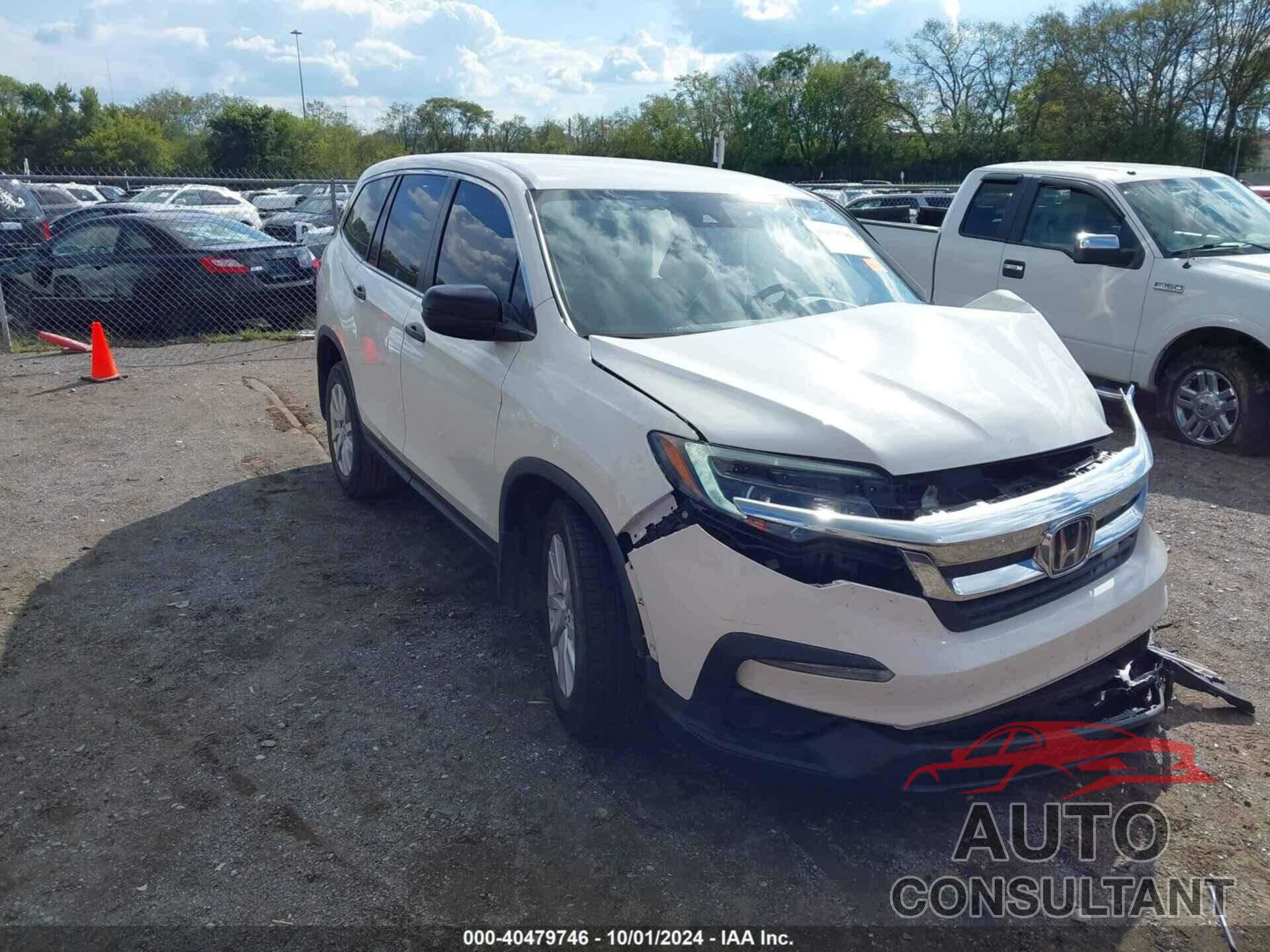 HONDA PILOT 2019 - 5FNYF5H16KB013674