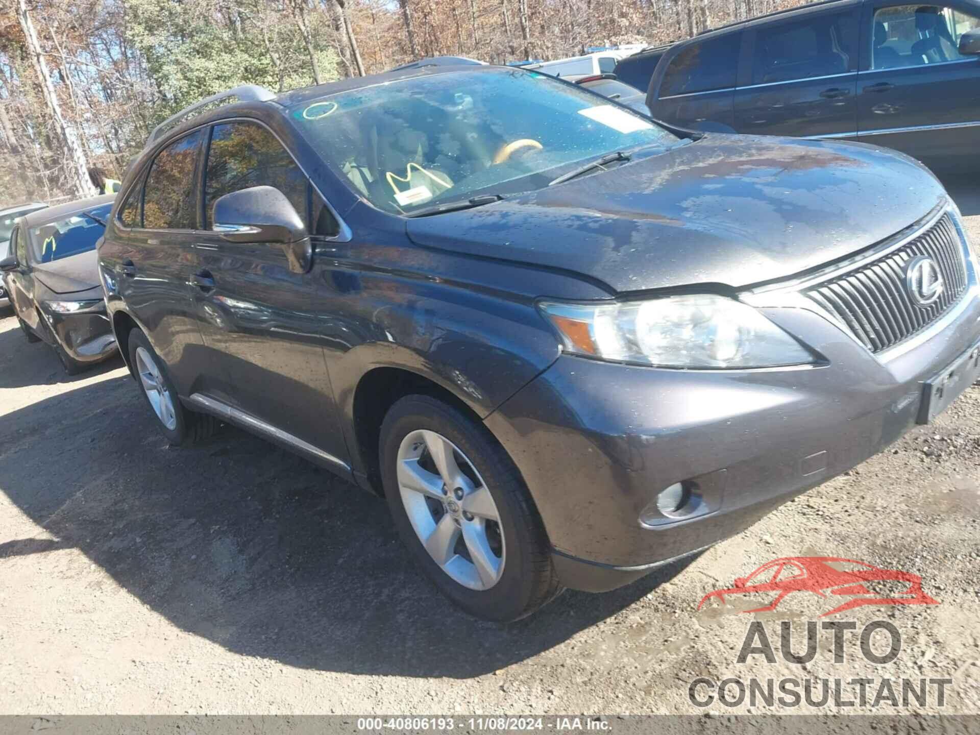 LEXUS RX 350 2010 - 2T2BK1BA2AC028822