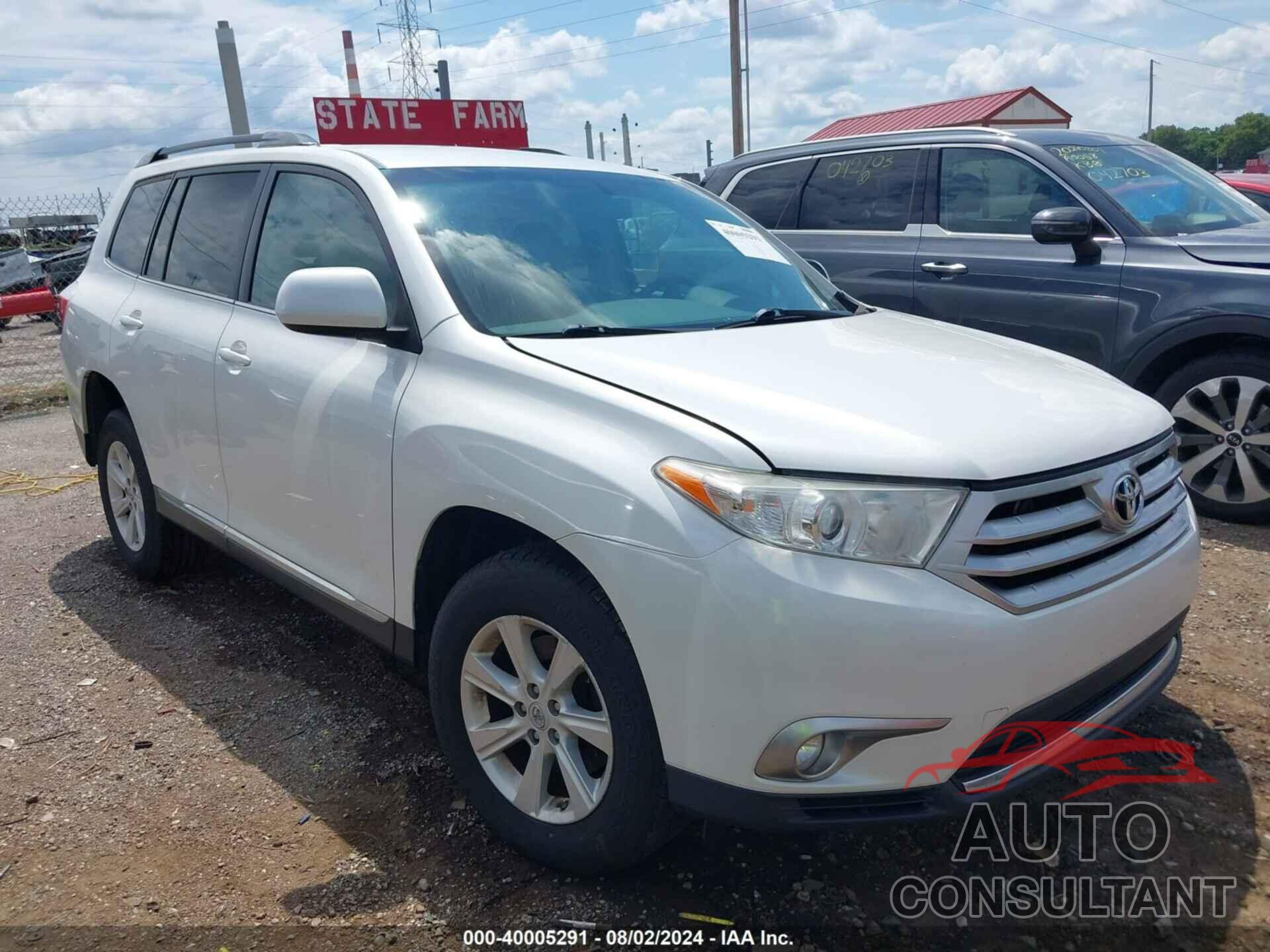 TOYOTA HIGHLANDER 2011 - 5TDBK3EH9BS041293