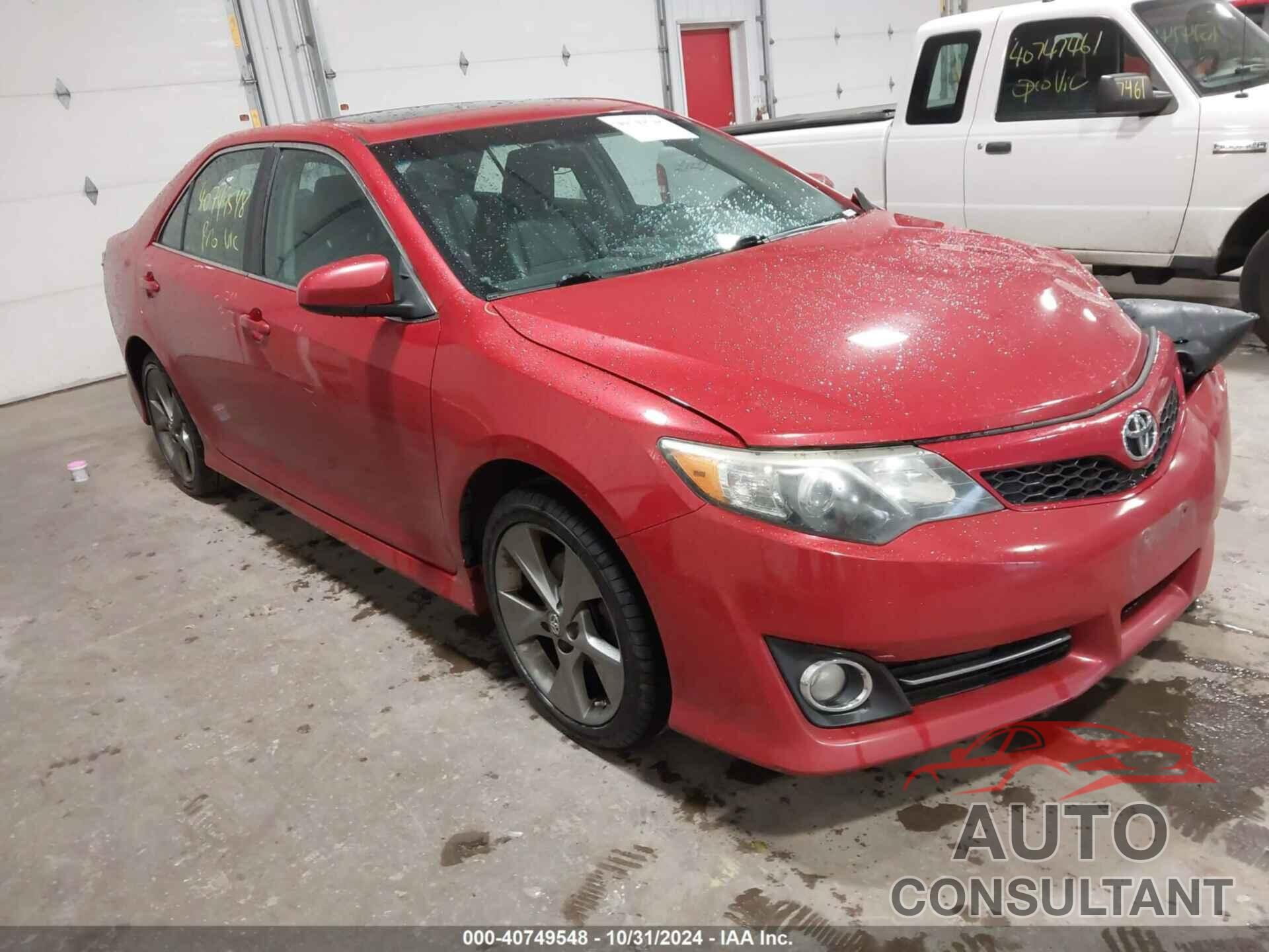 TOYOTA CAMRY 2012 - 4T1BF1FK1CU623139