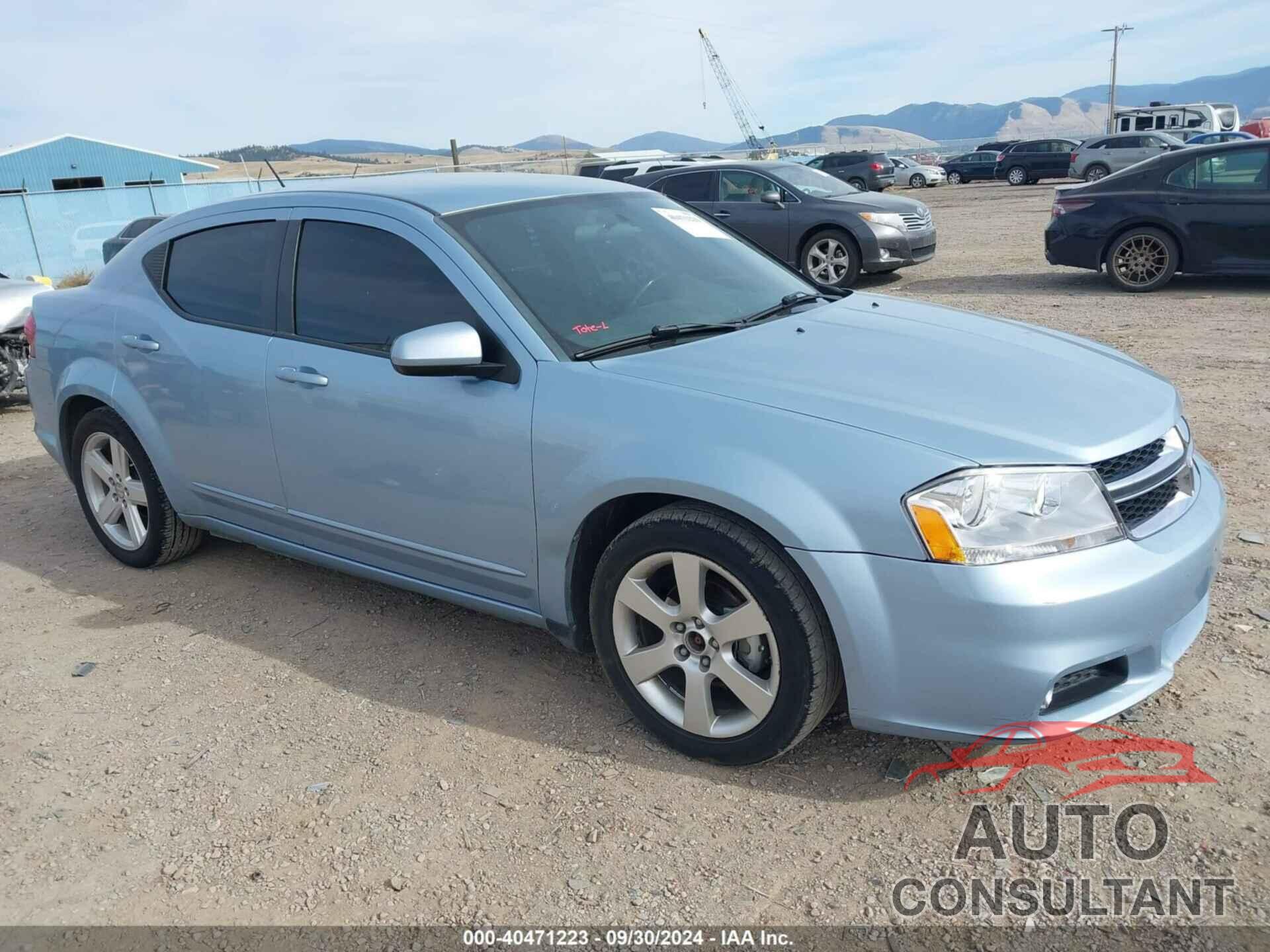 DODGE AVENGER 2013 - 1C3CDZCB8DN740749