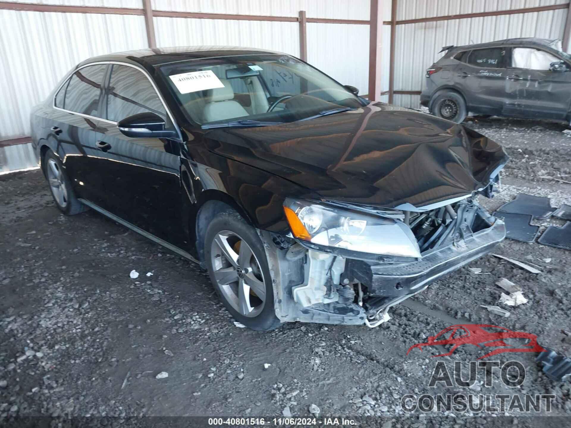 VOLKSWAGEN PASSAT 2012 - 1VWBH7A36CC049657