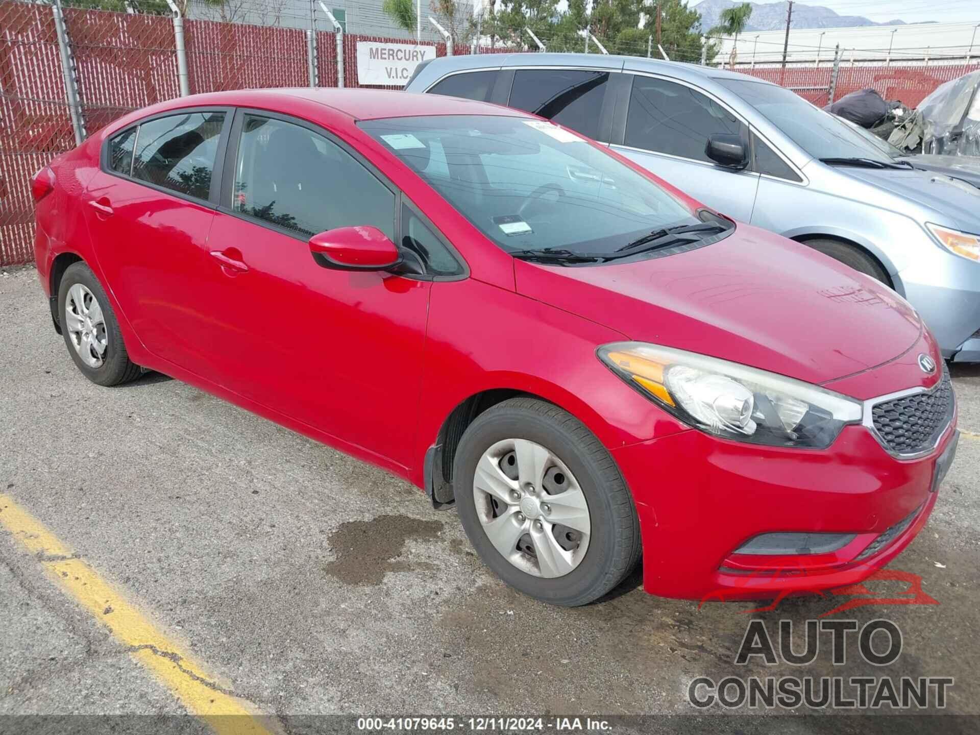 KIA FORTE 2016 - KNAFK4A6XG5599322