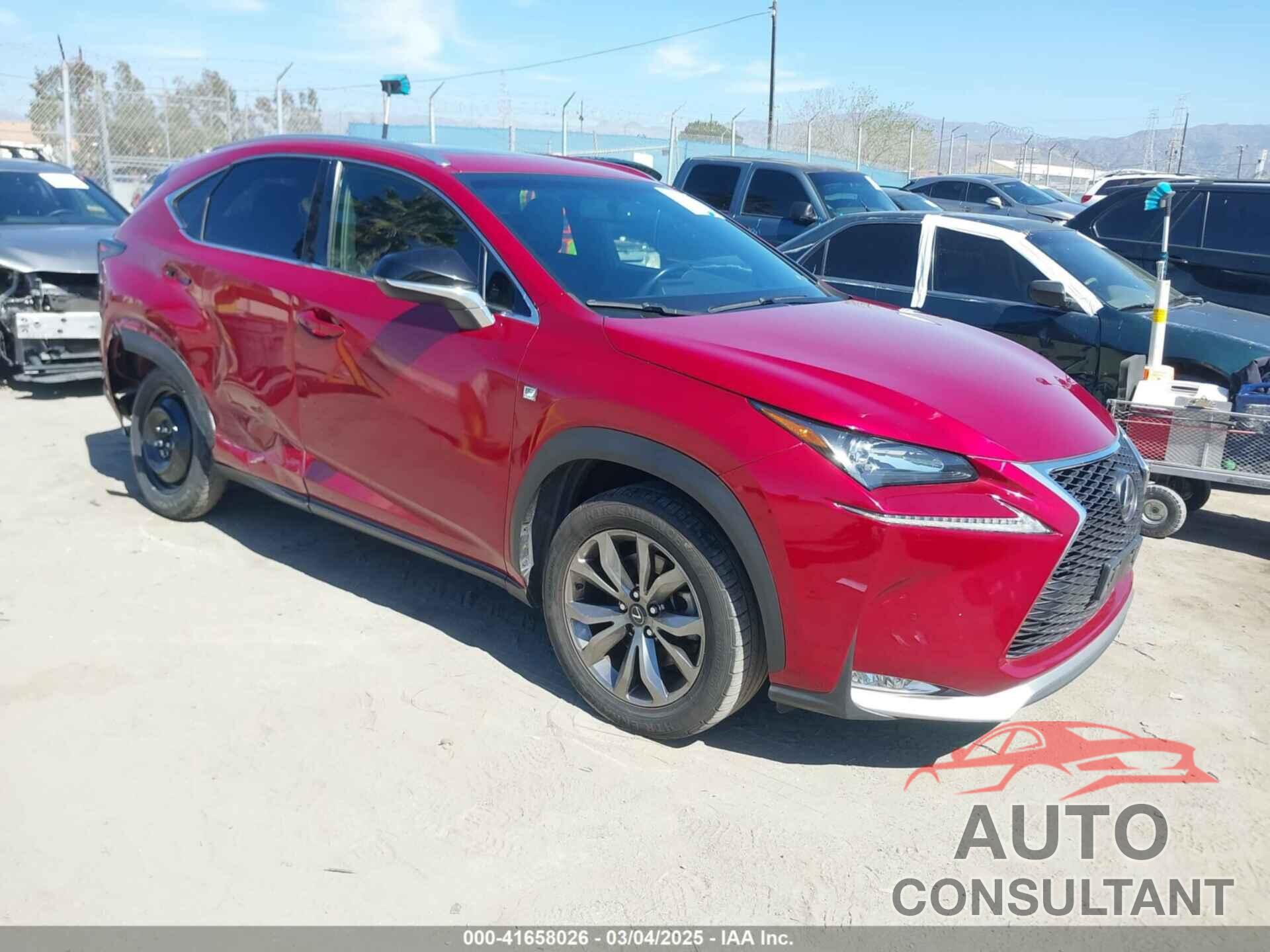 LEXUS NX 200T 2015 - JTJYARBZ3F2000634