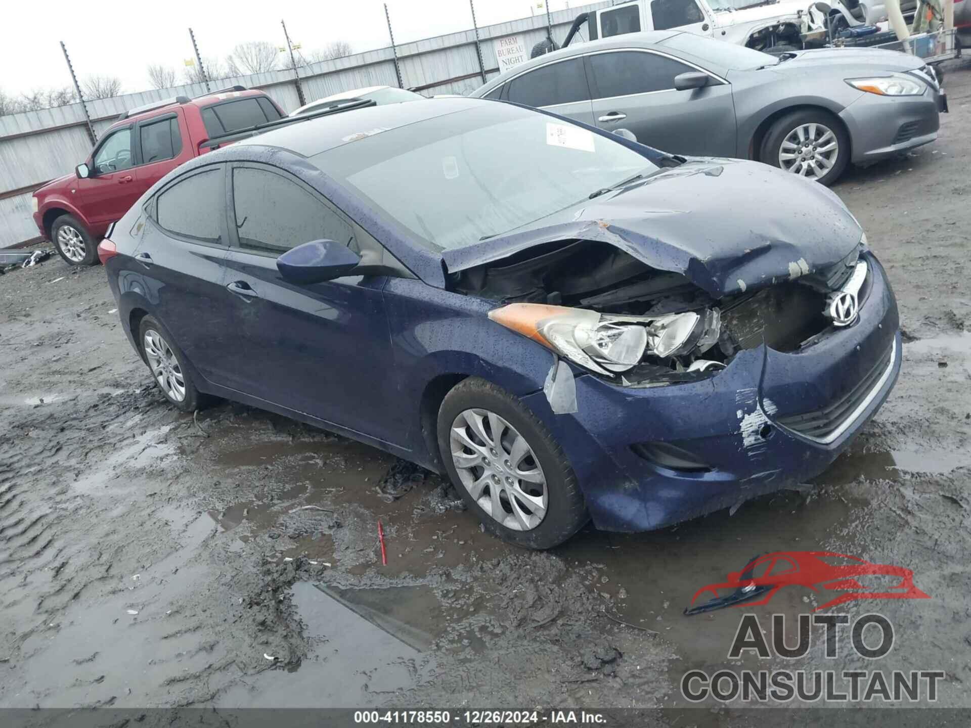 HYUNDAI ELANTRA 2012 - 5NPDH4AE4CH134027