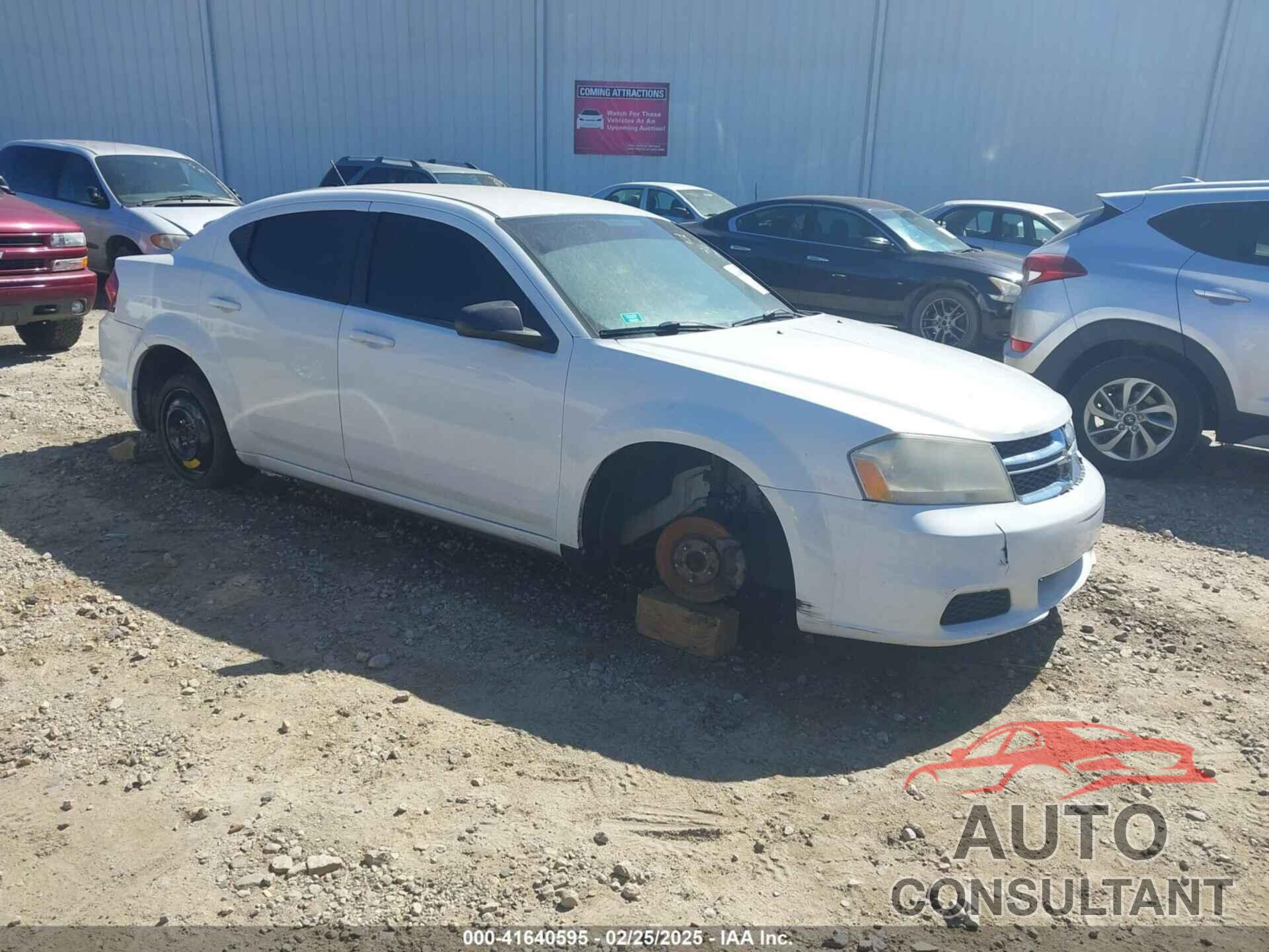 DODGE AVENGER 2013 - 1C3CDZAB8DN645997