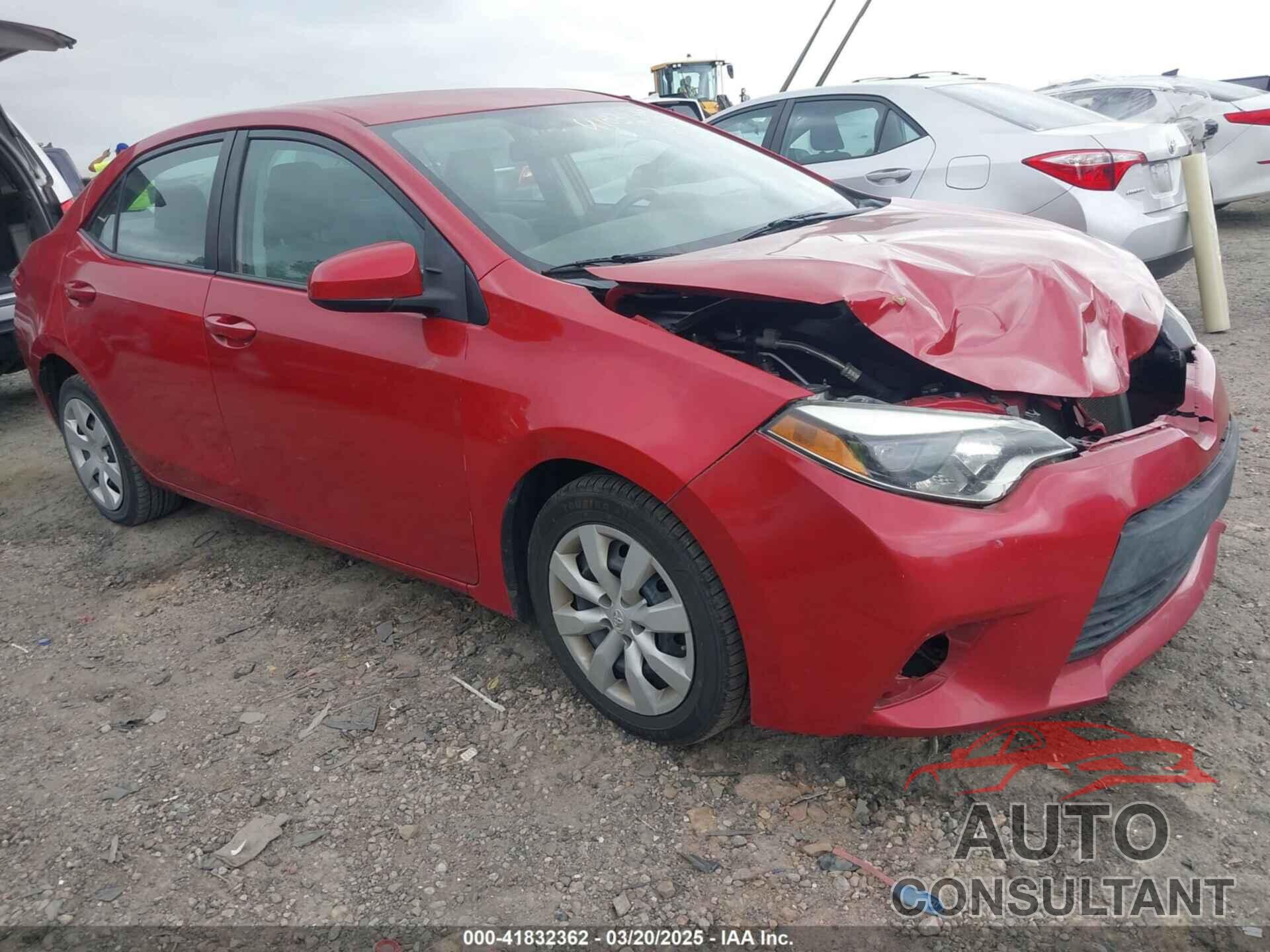 TOYOTA COROLLA 2016 - 2T1BURHE9GC527505