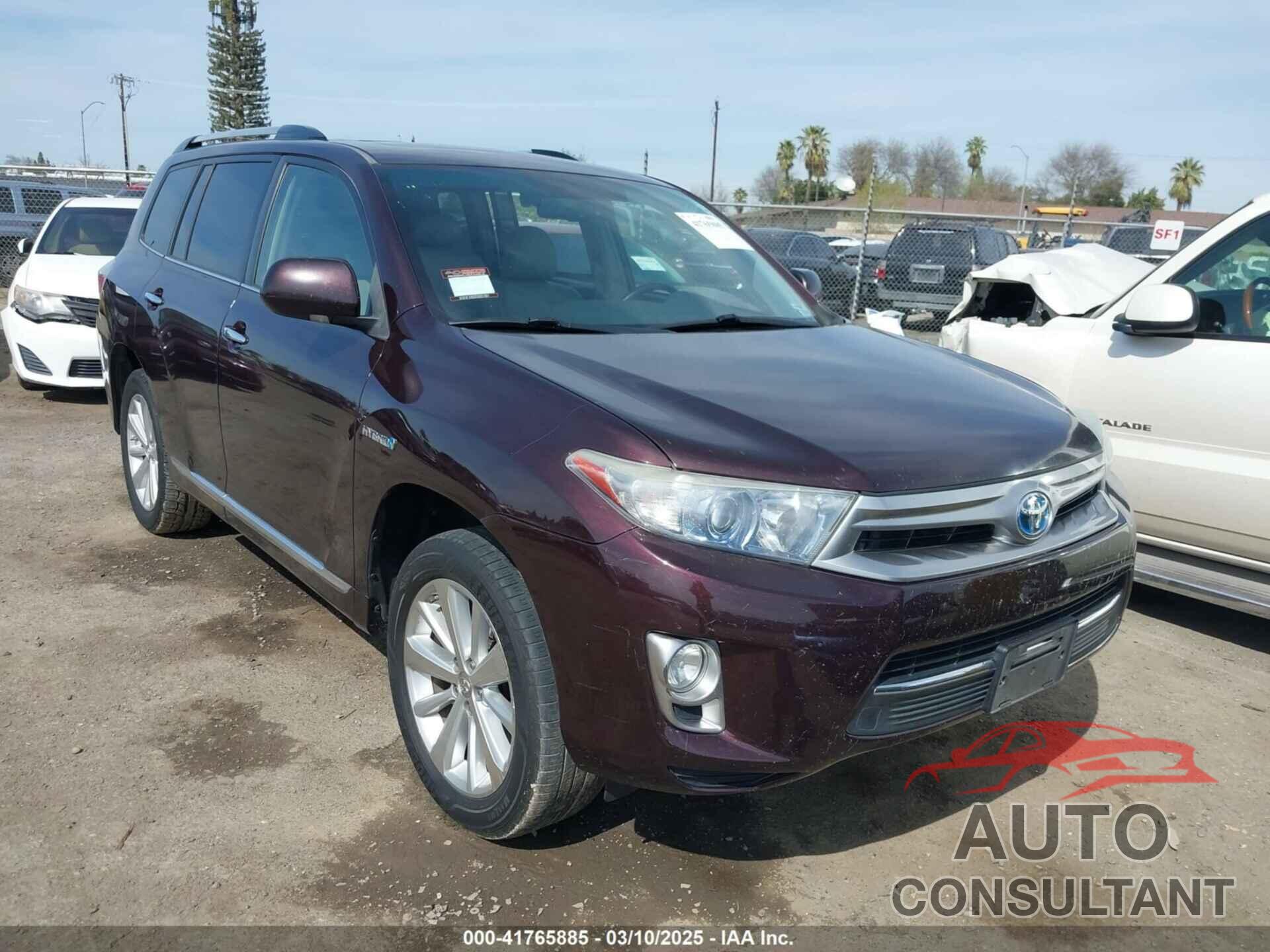 TOYOTA HIGHLANDER HYBRID 2011 - JTEDC3EH4B2003768