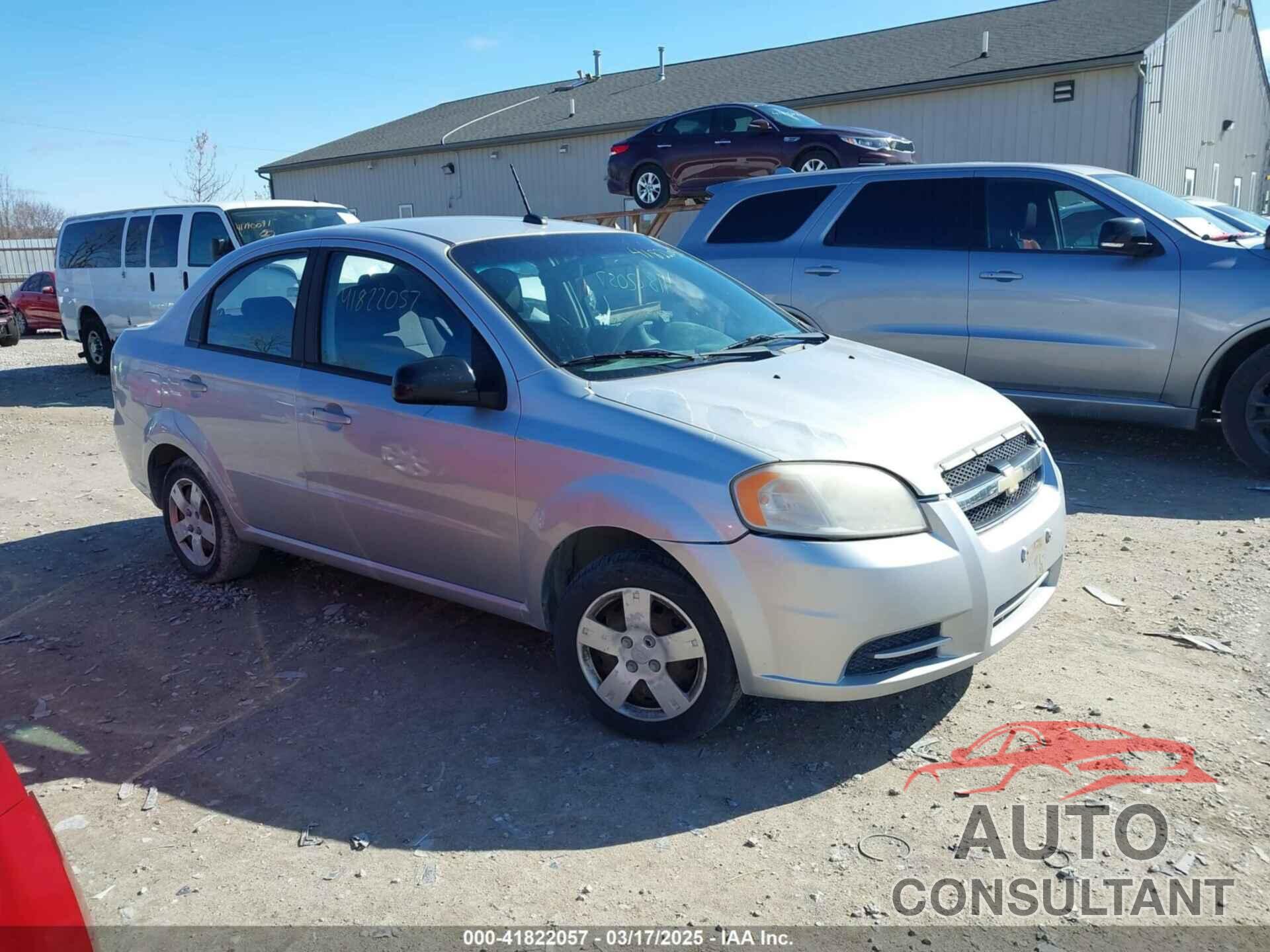 CHEVROLET AVEO 2010 - KL1TD5DE0AB134556