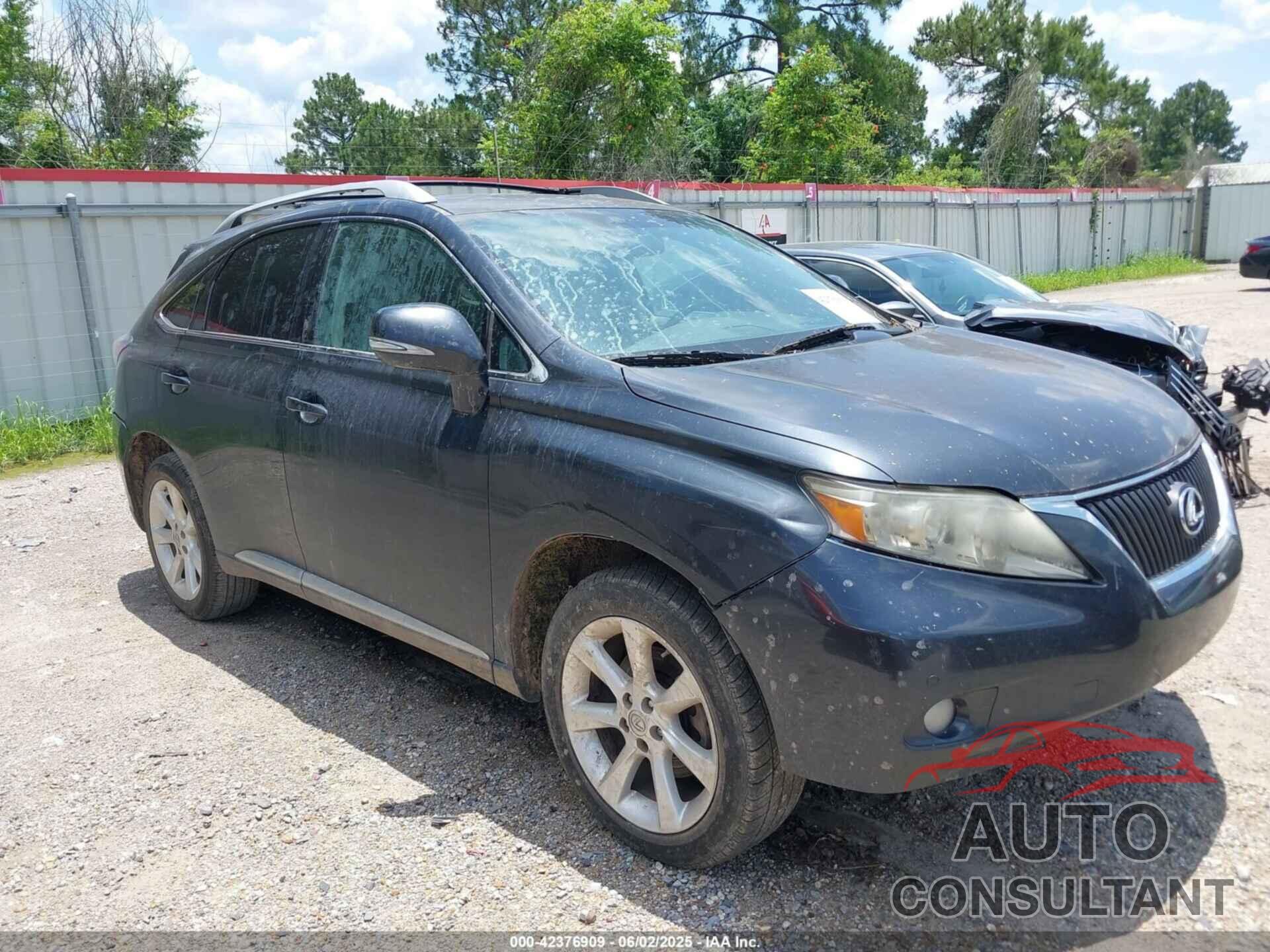 LEXUS RX 350 2010 - 2T2ZK1BAXAC017565