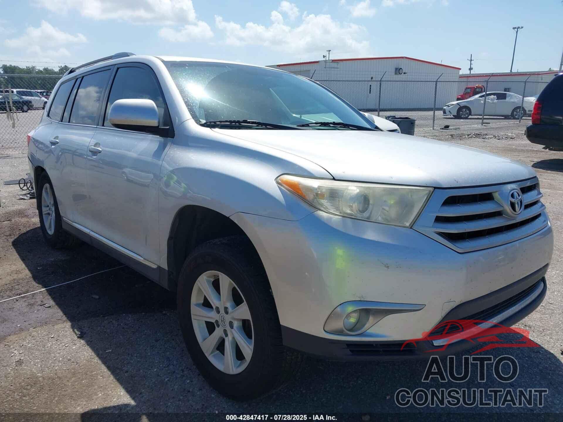 TOYOTA HIGHLANDER 2012 - 5TDZK3EHXCS065375
