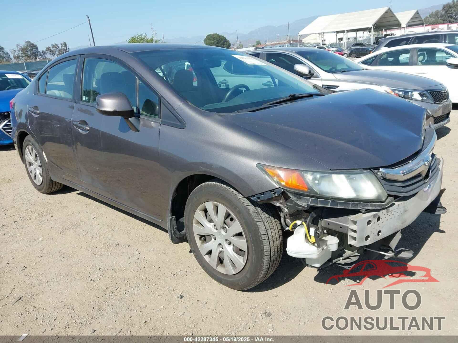 HONDA CIVIC 2012 - 19XFB2F55CE349914