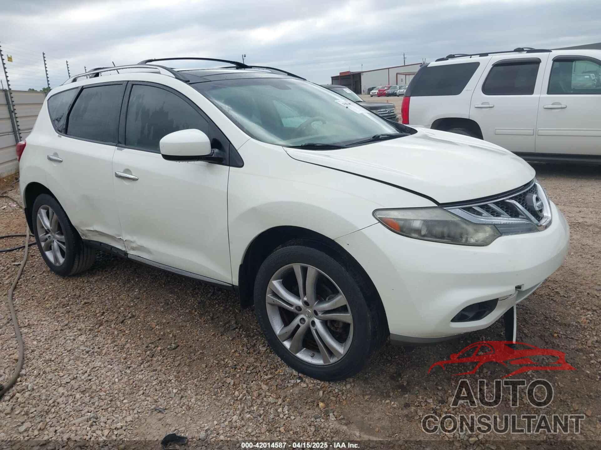 NISSAN MURANO 2011 - JN8AZ1MU4BW066486