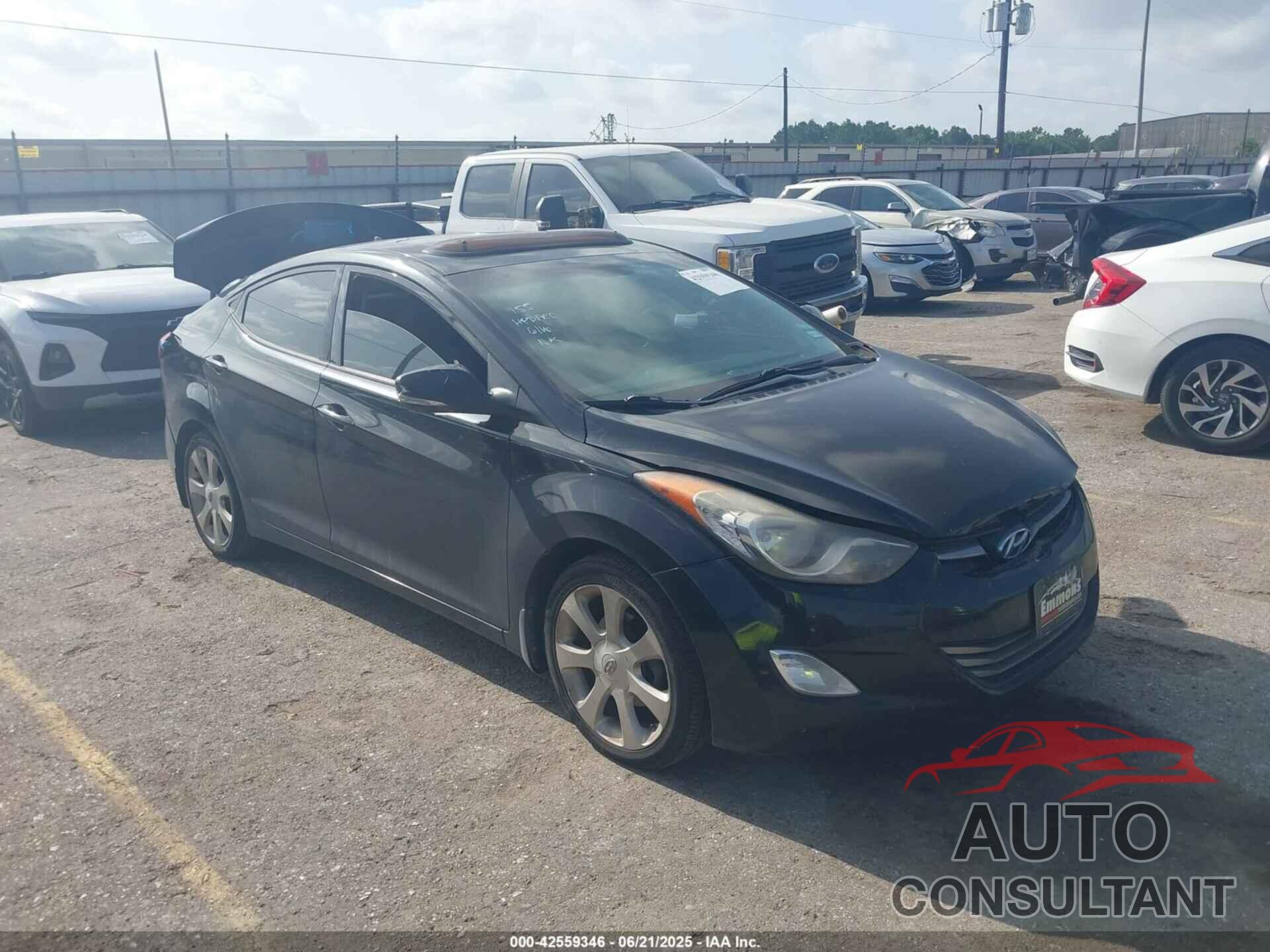 HYUNDAI ELANTRA 2013 - KMHDH4AE5DU697431