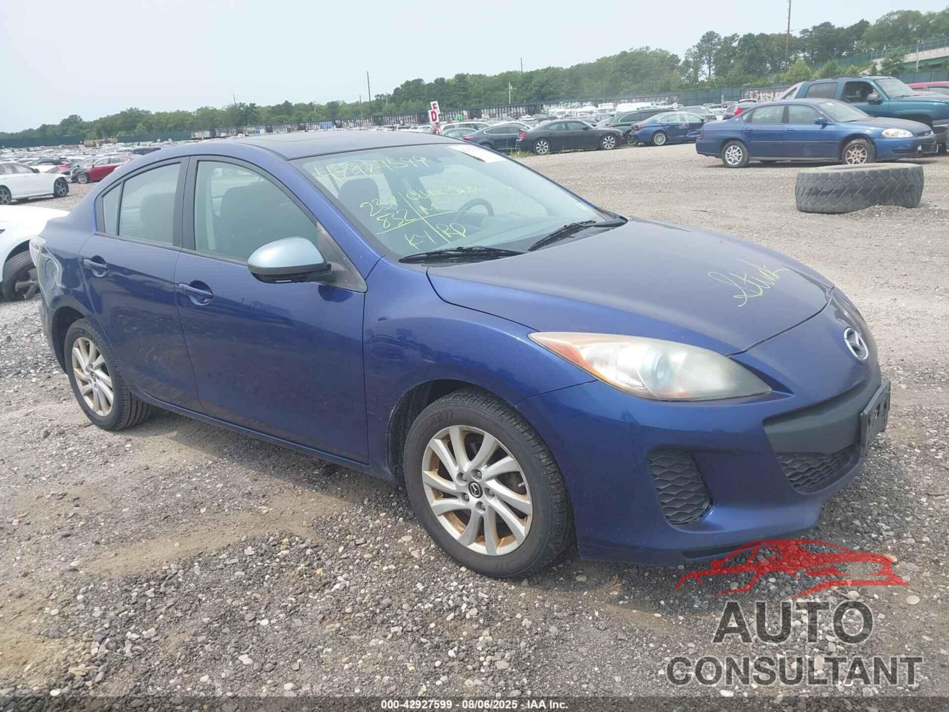 MAZDA MAZDA3 2013 - JM1BL1WP9D1781952