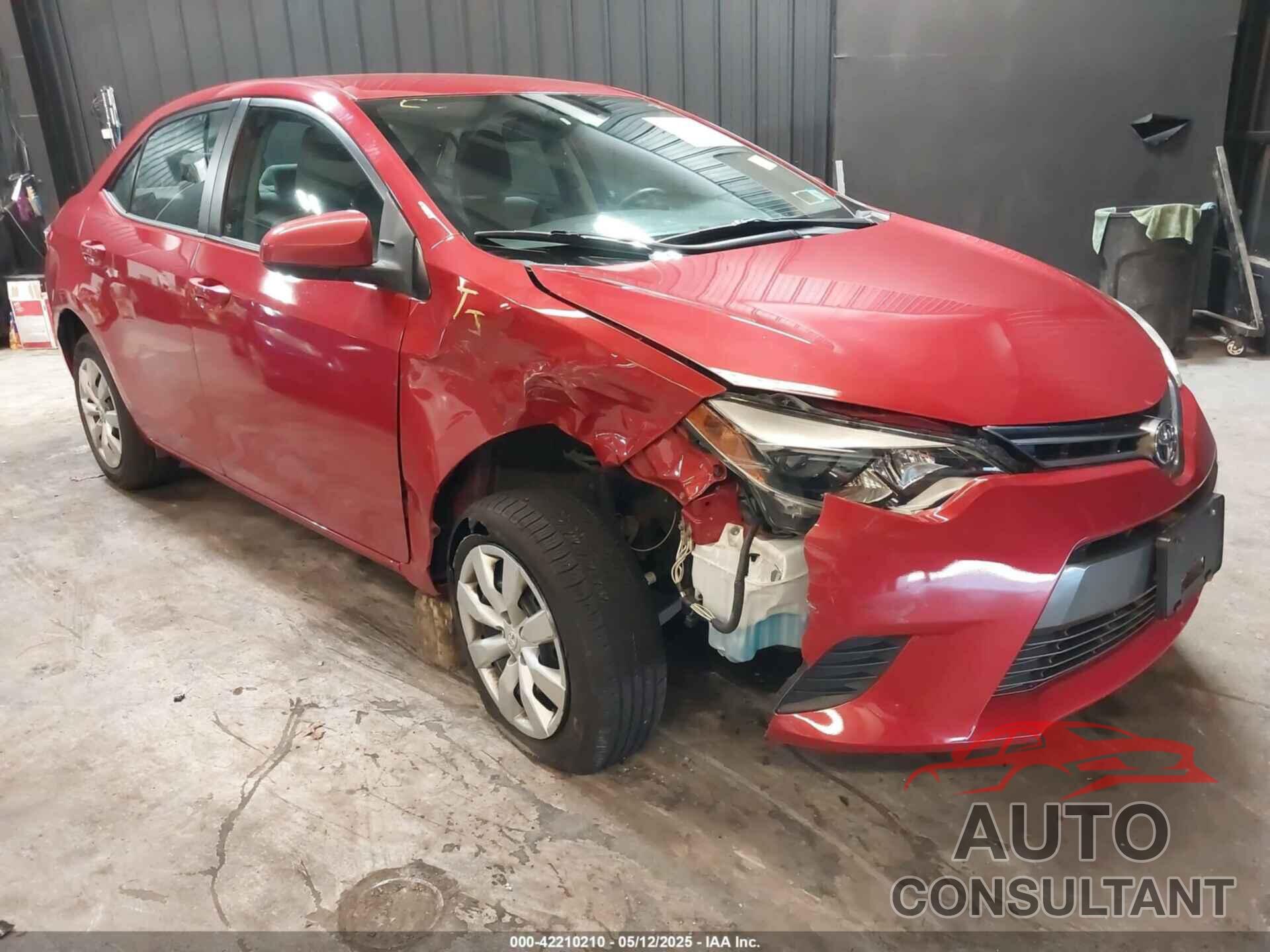TOYOTA COROLLA 2016 - 2T1BURHEXGC712095