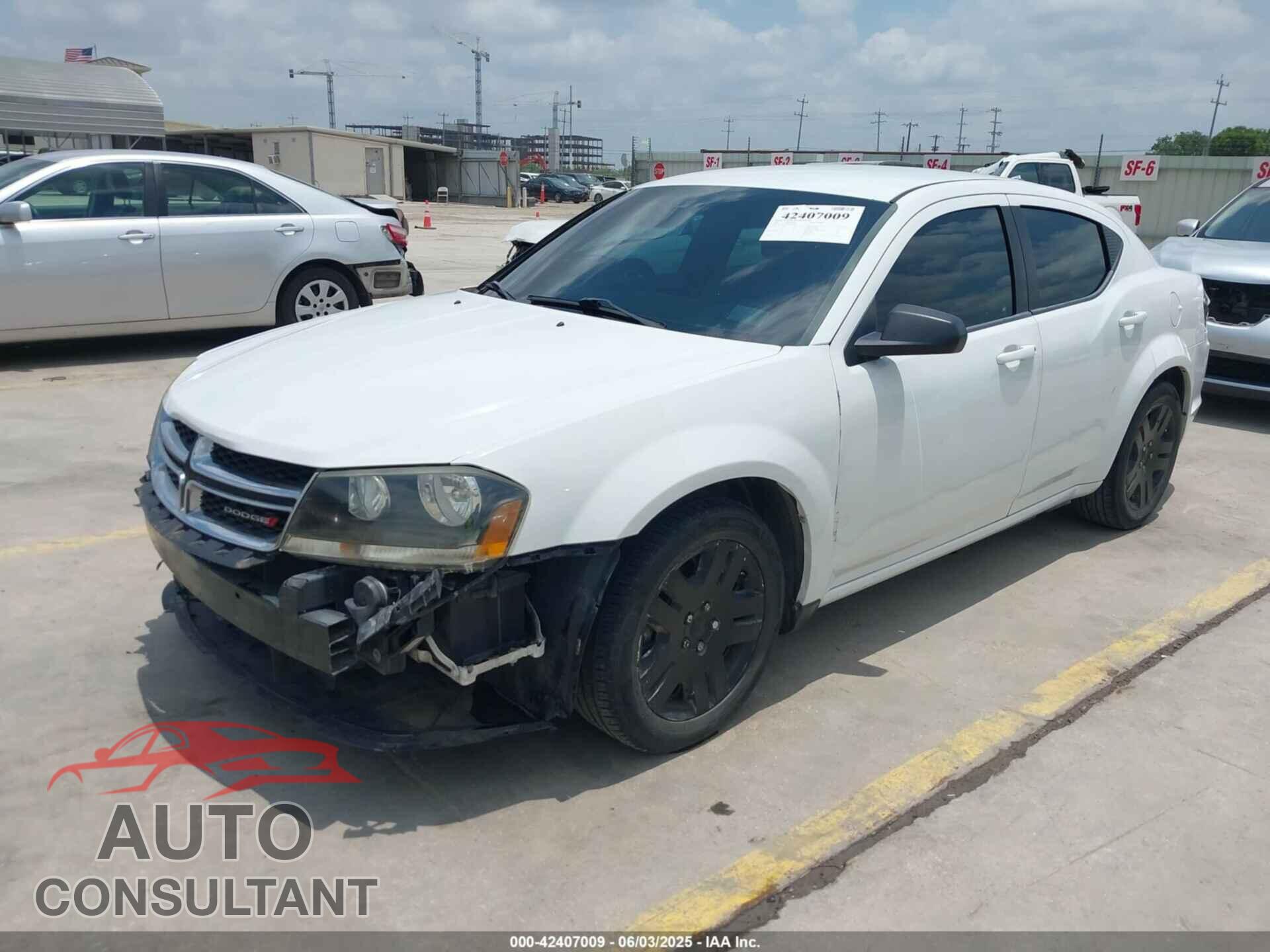 DODGE AVENGER 2013 - 1C3CDZAB3DN752018