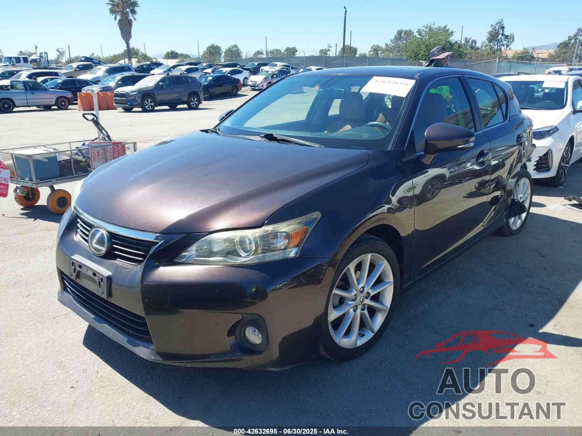 LEXUS CT 200H 2012 - JTHKD5BH9C2062310