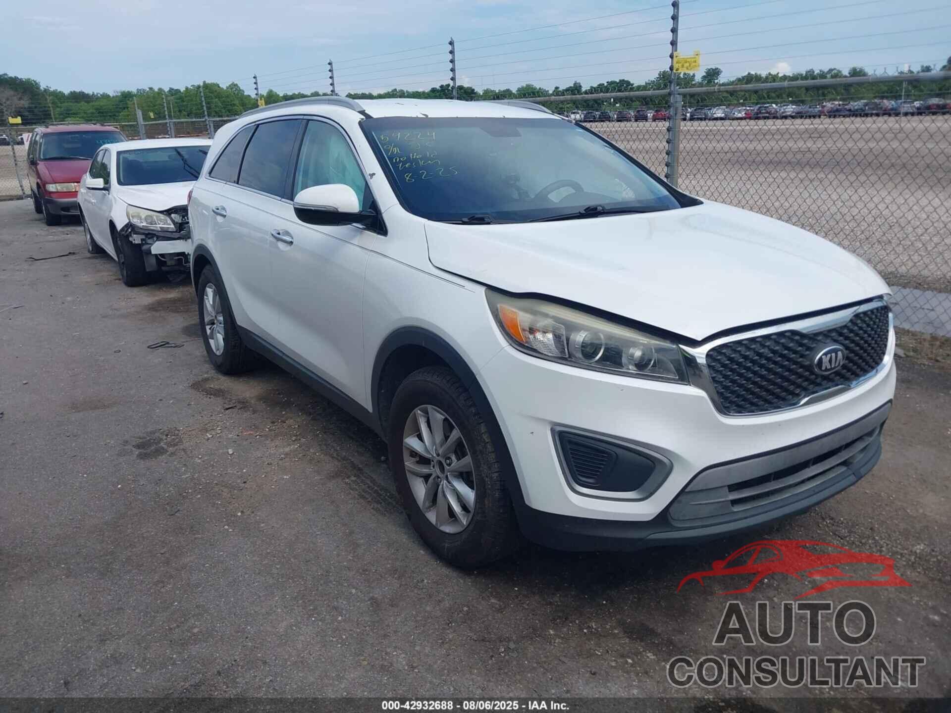 KIA SORENTO 2016 - 5XYPG4A38GG026649