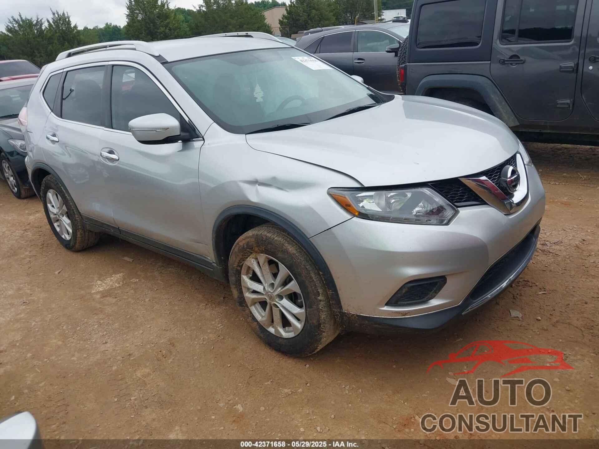 NISSAN ROGUE 2015 - KNMAT2MT6FP529559