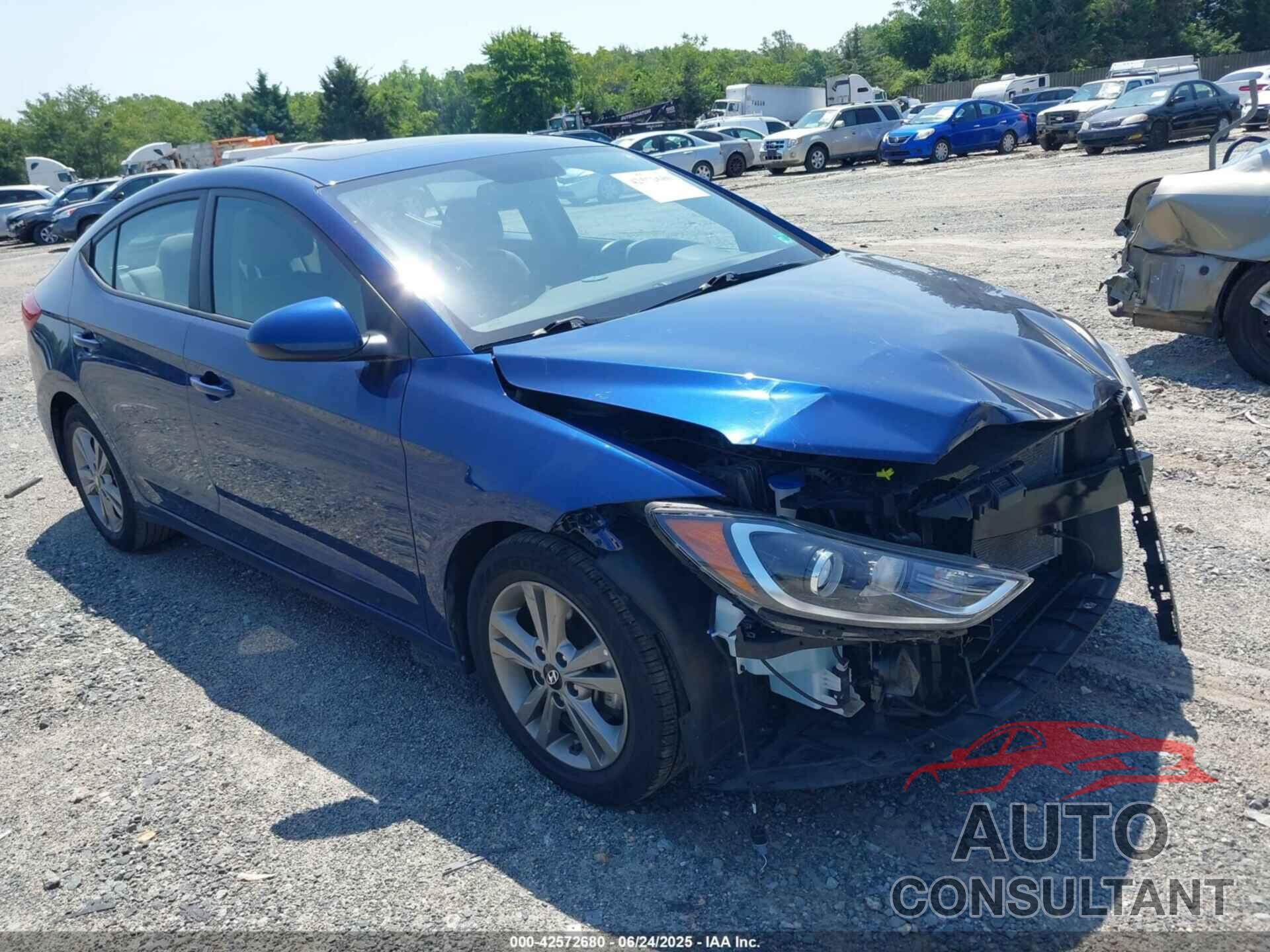 HYUNDAI ELANTRA 2018 - 5NPD84LF8JH320110
