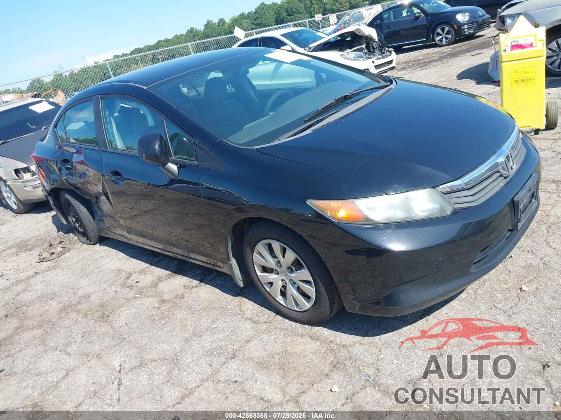 HONDA CIVIC 2012 - 19XFB2F53CE011654