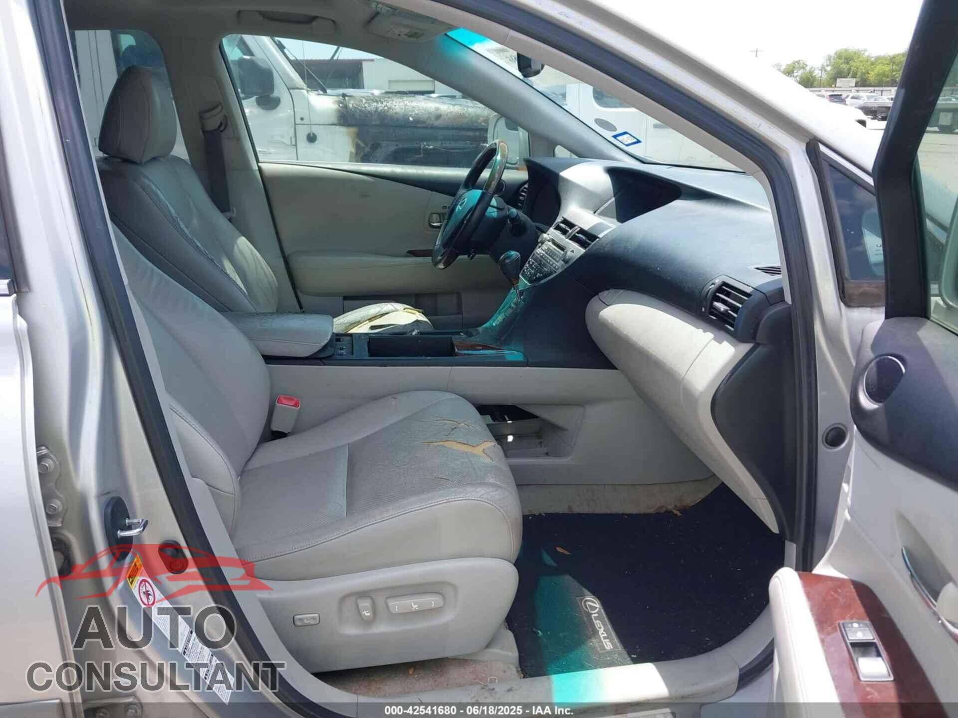 LEXUS RX 350 2010 - 2T2BK1BAXAC017079