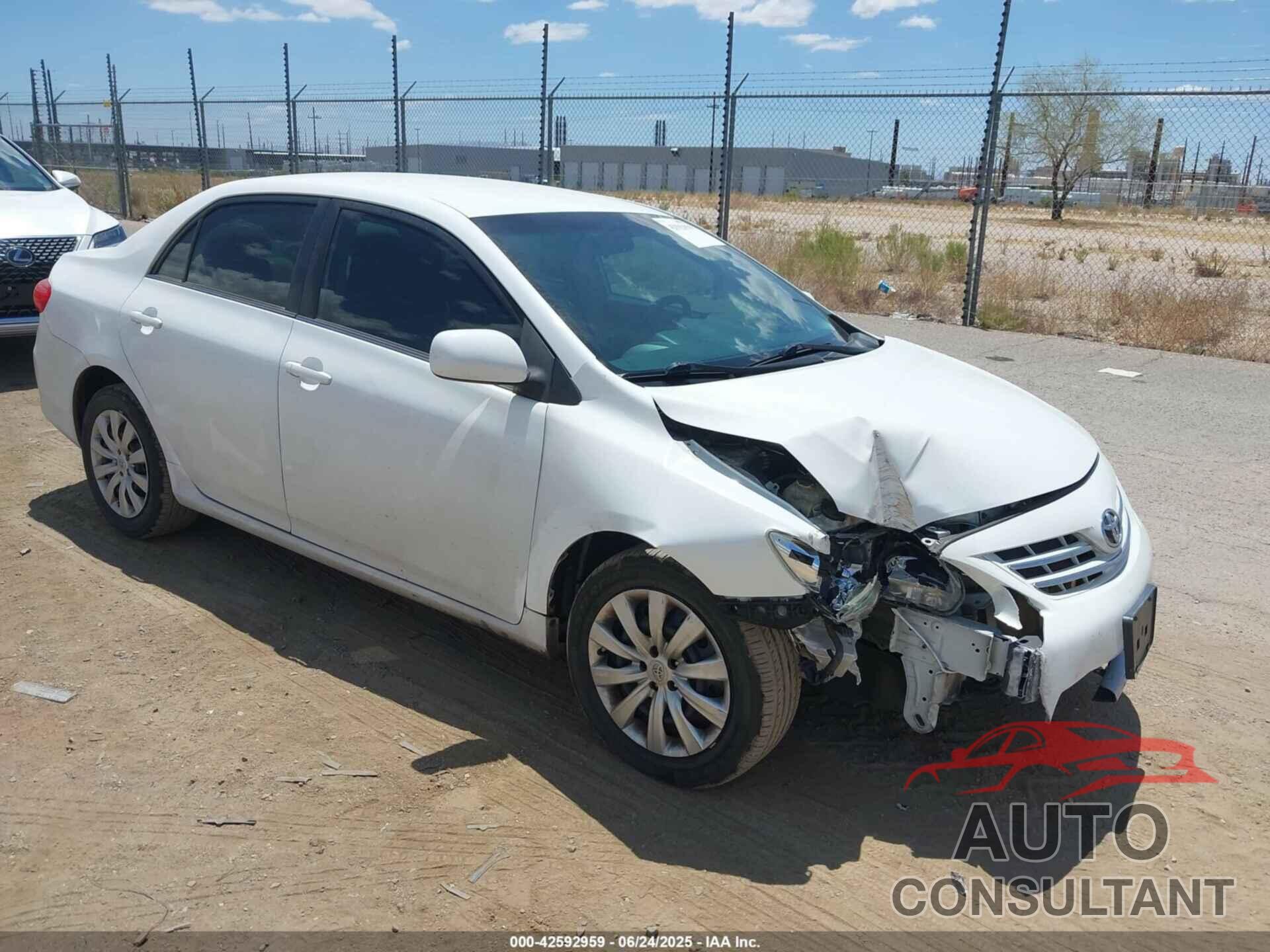 TOYOTA COROLLA 2013 - 5YFBU4EE5DP165756