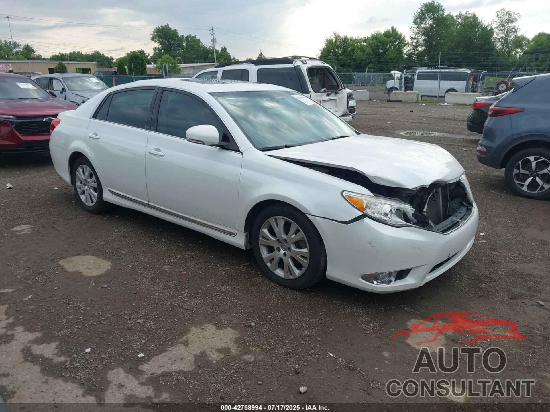 TOYOTA AVALON 2012 - 4T1BK3DB2CU468529