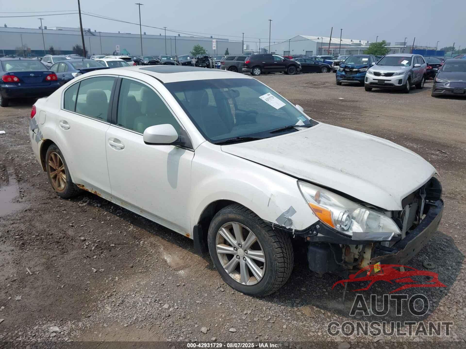 SUBARU LEGACY 2011 - 4S3BMBG67B3214570