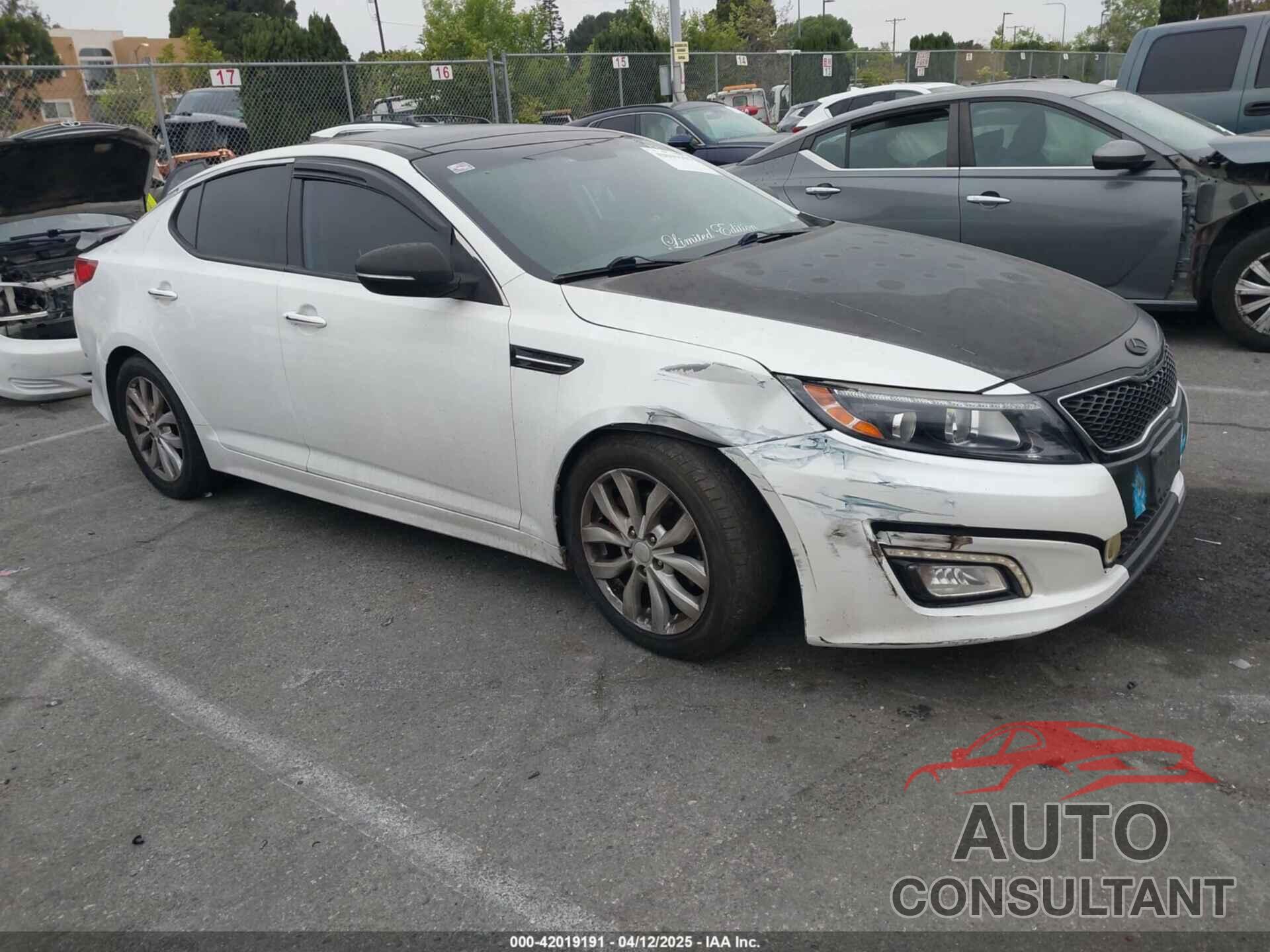 KIA OPTIMA 2015 - 5XXGN4A75FG510502
