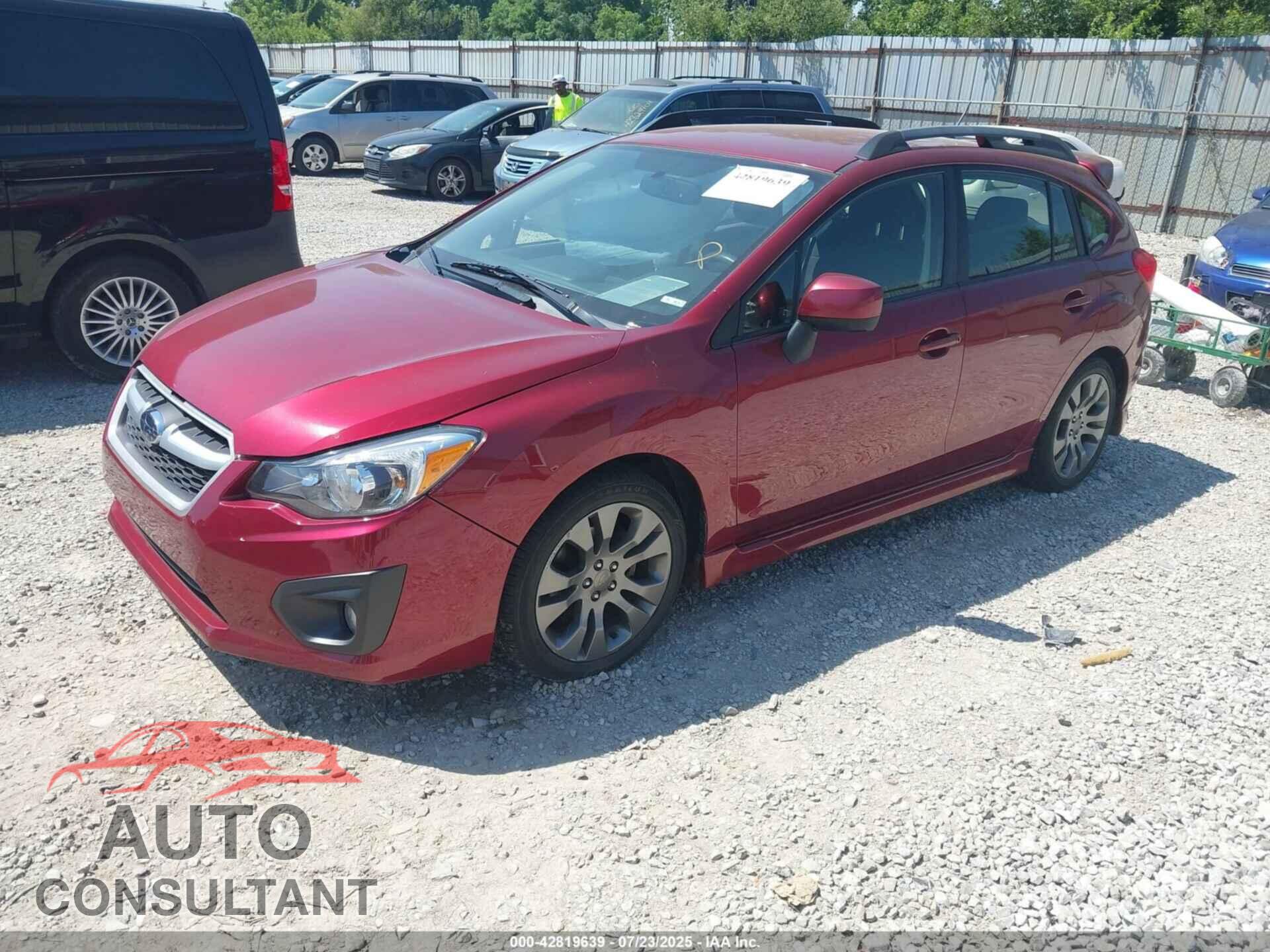 SUBARU IMPREZA 2012 - JF1GPAL60CH247532