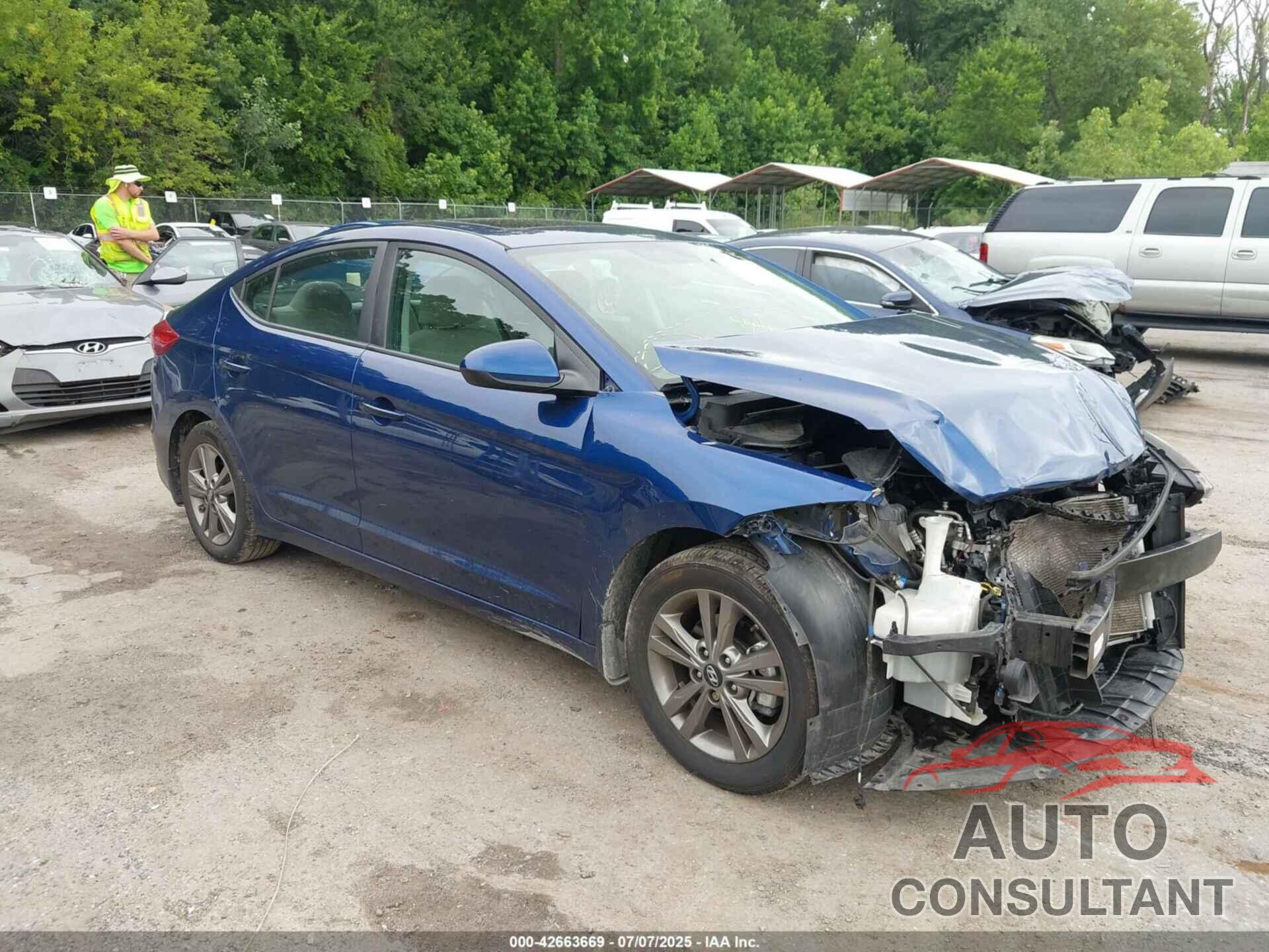 HYUNDAI ELANTRA 2018 - 5NPD84LF7JH232858