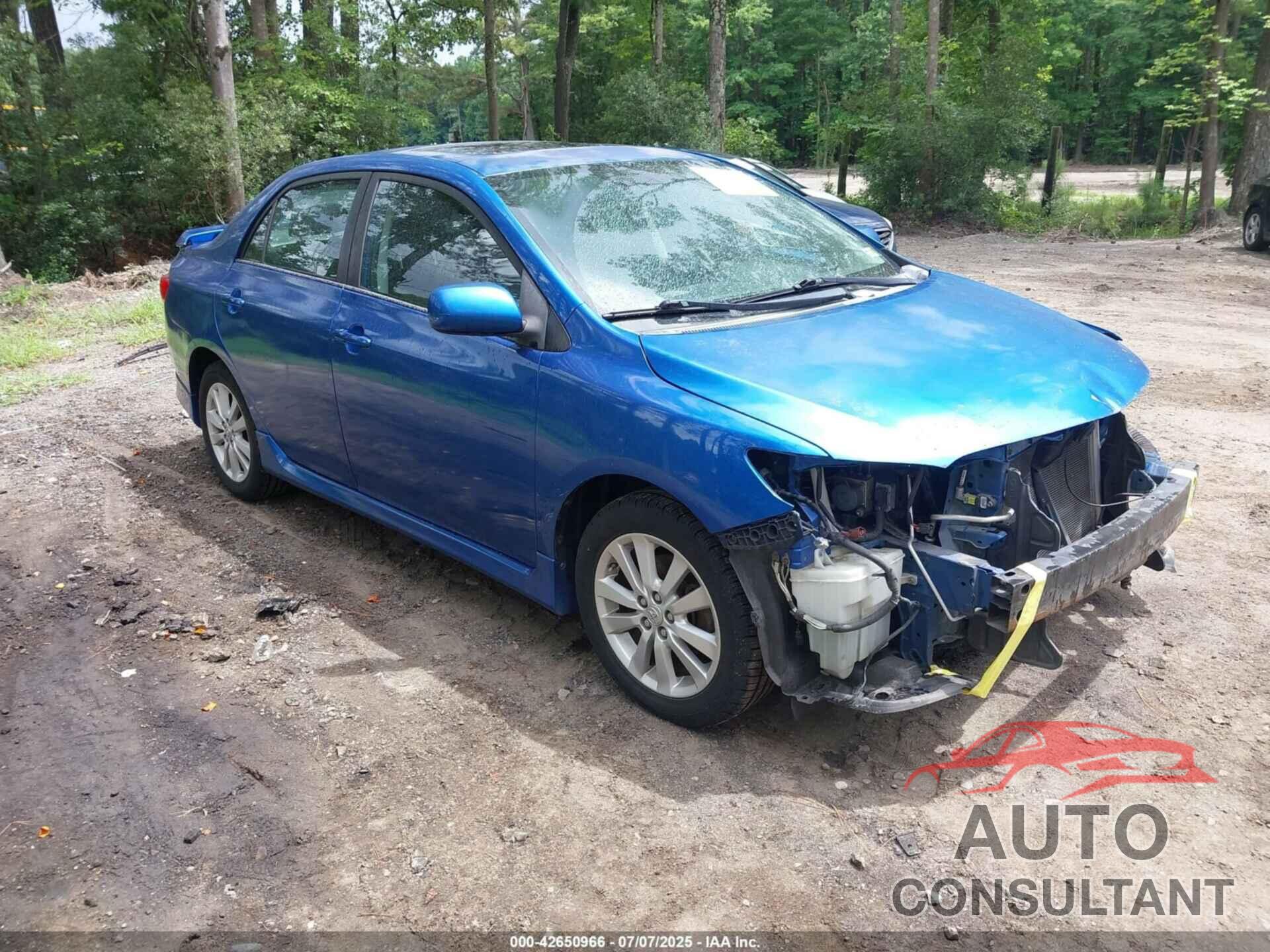 TOYOTA COROLLA 2009 - 2T1BU40E09C050299
