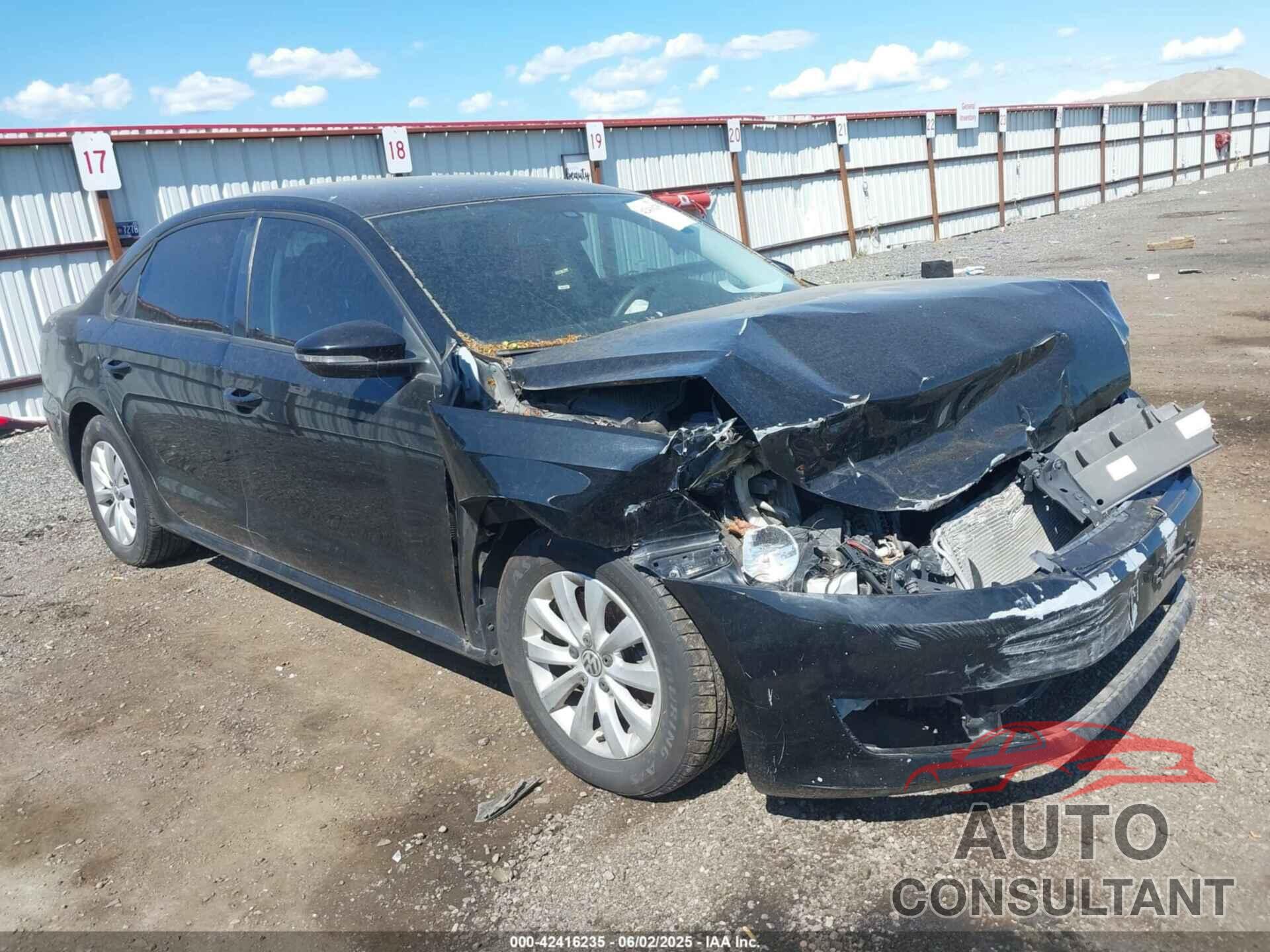 VOLKSWAGEN PASSAT 2012 - 1VWAP7A3XCC003957