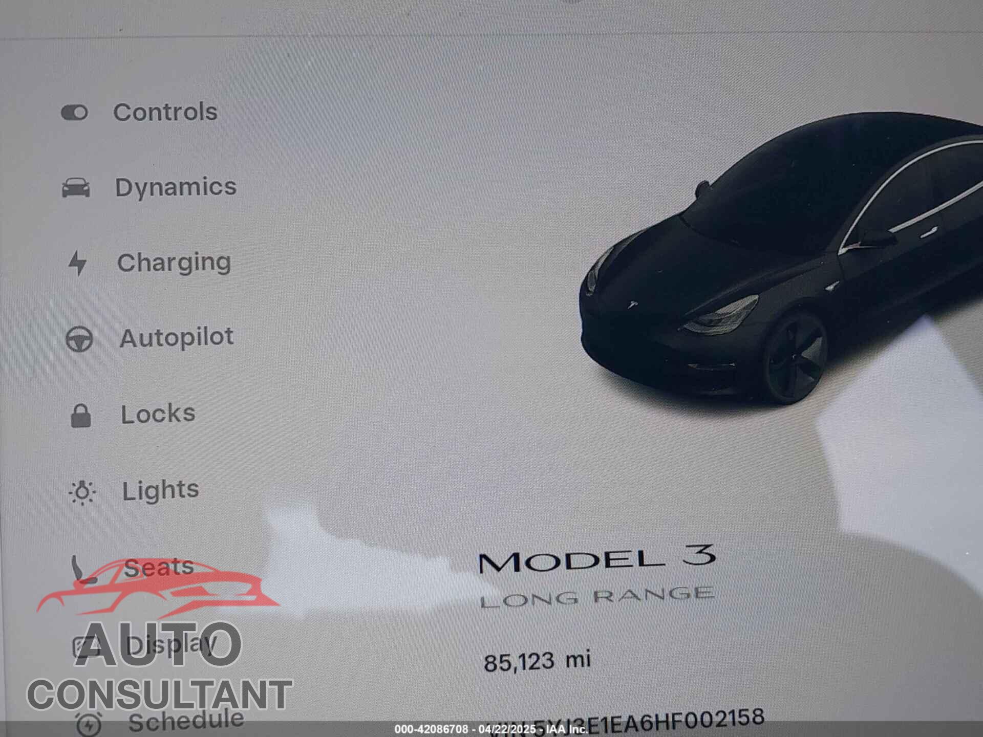 TESLA MODEL 3 2017 - 5YJ3E1EA6HF002158