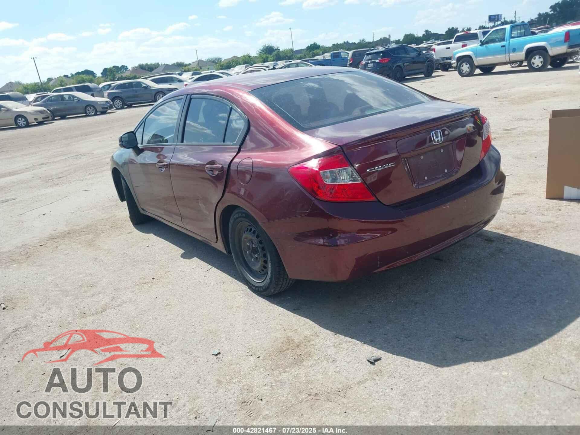 HONDA CIVIC 2012 - 2HGFB2F51CH537626