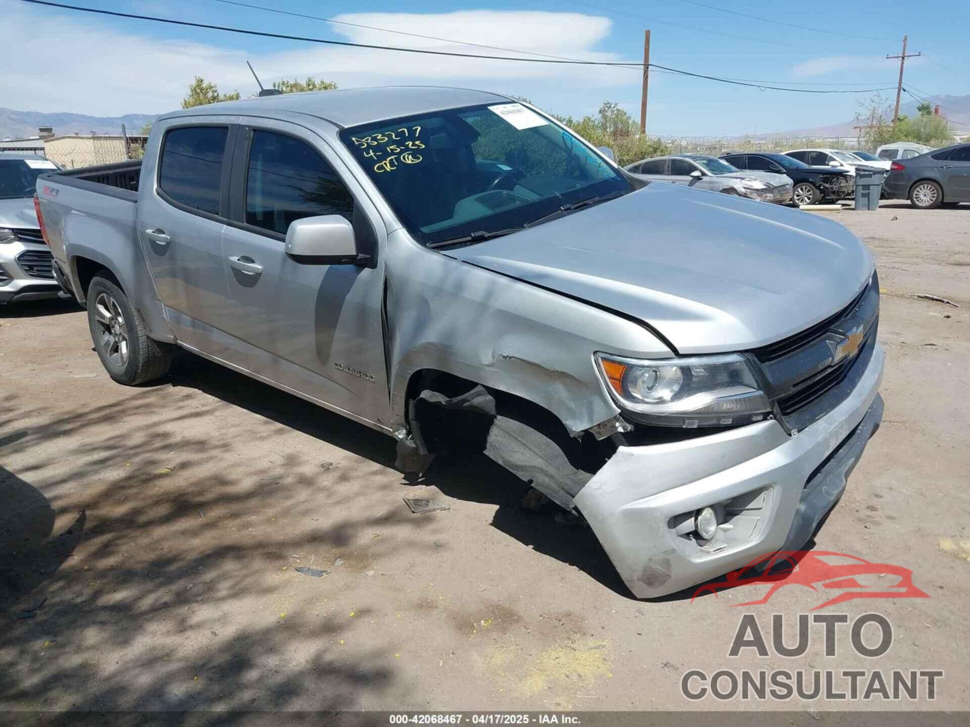 CHEVROLET COLORADO 2016 - 1GCGSDE38G1219926