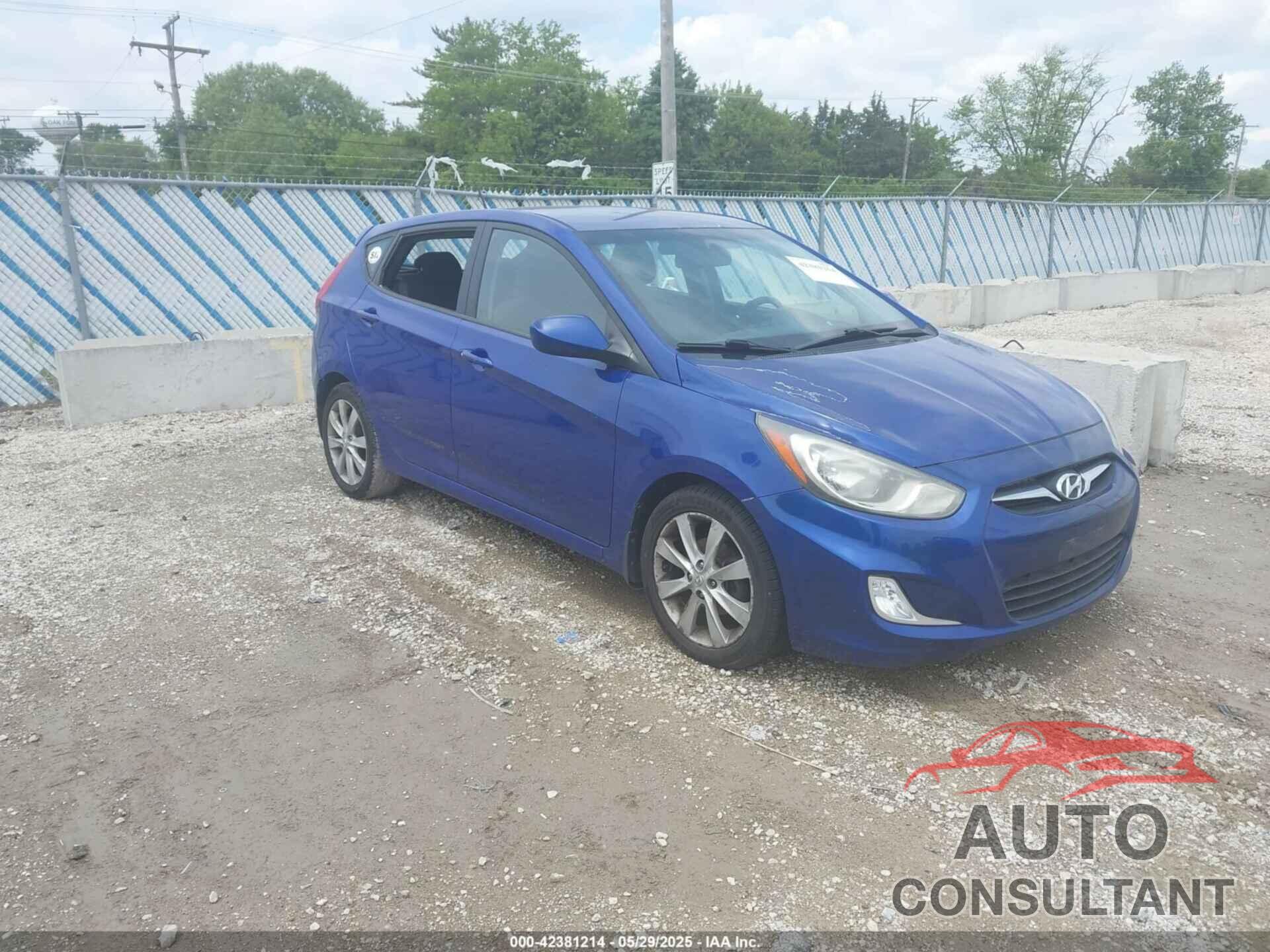 HYUNDAI ACCENT 2012 - KMHCU5AE1CU022915